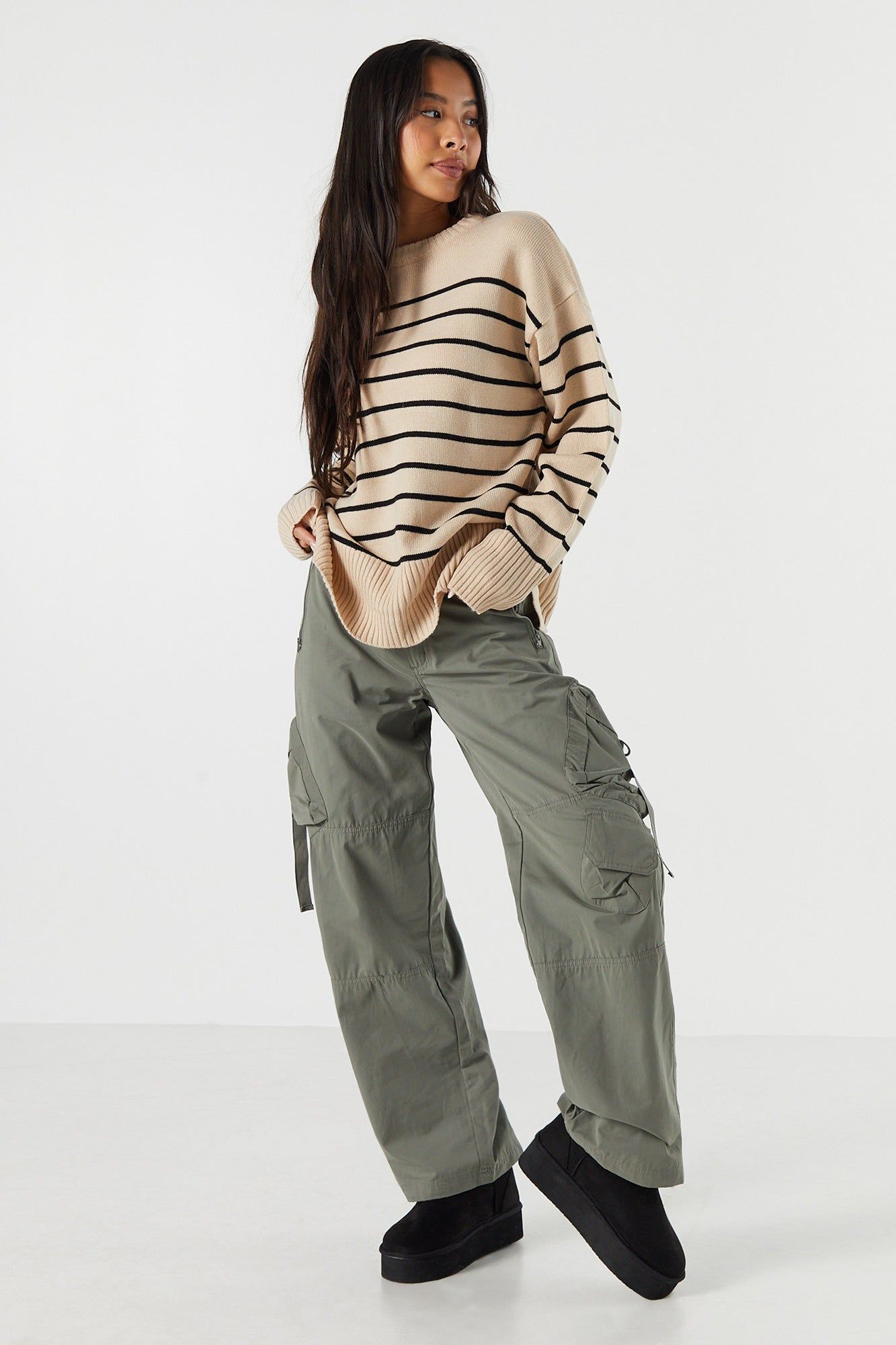 Striped Crewneck Sweater sold by Urban Planet product image thumbnail 3