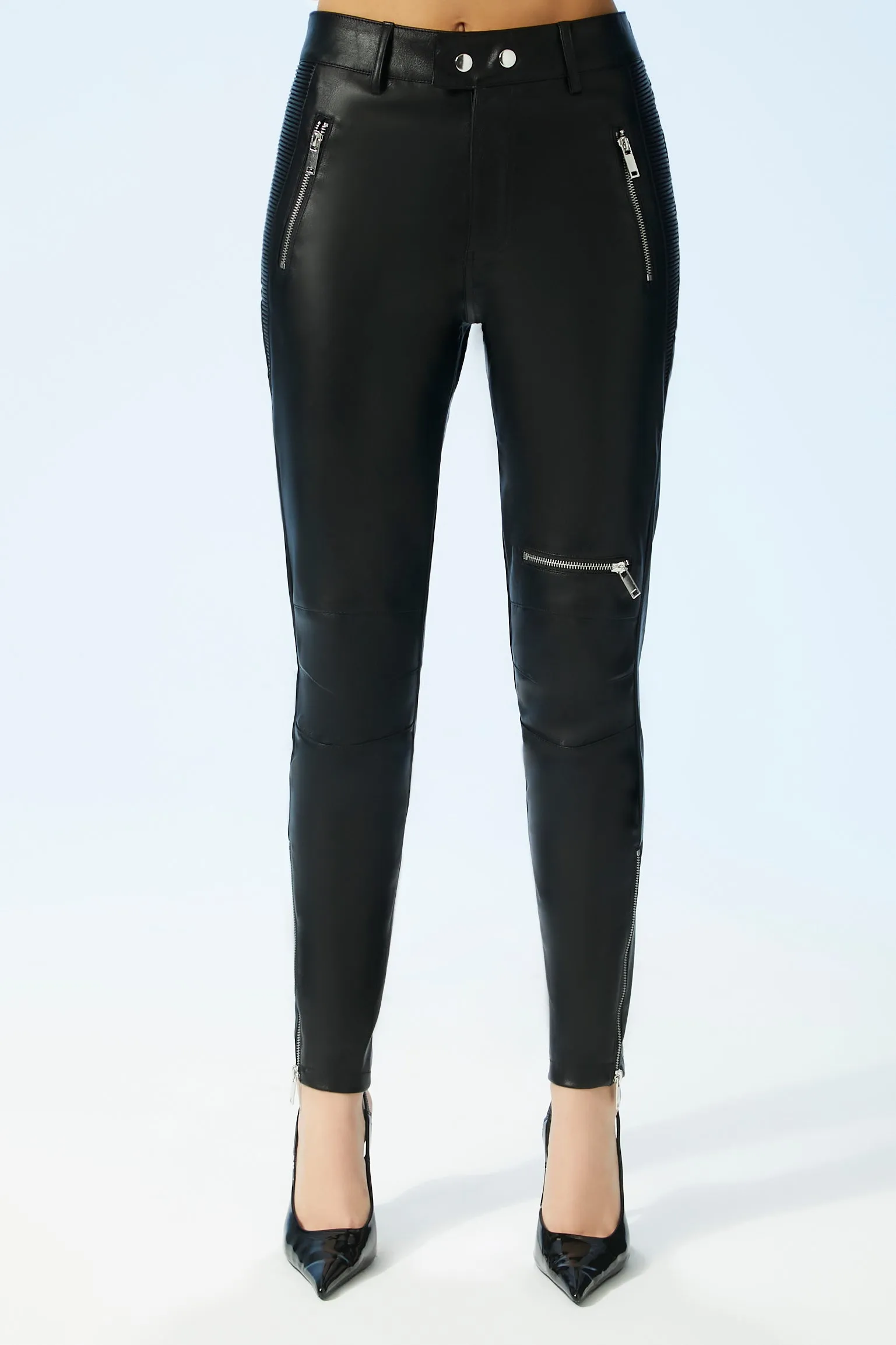 Faux Leather Zipper Pant sold by Urban Planet product image thumbnail 2