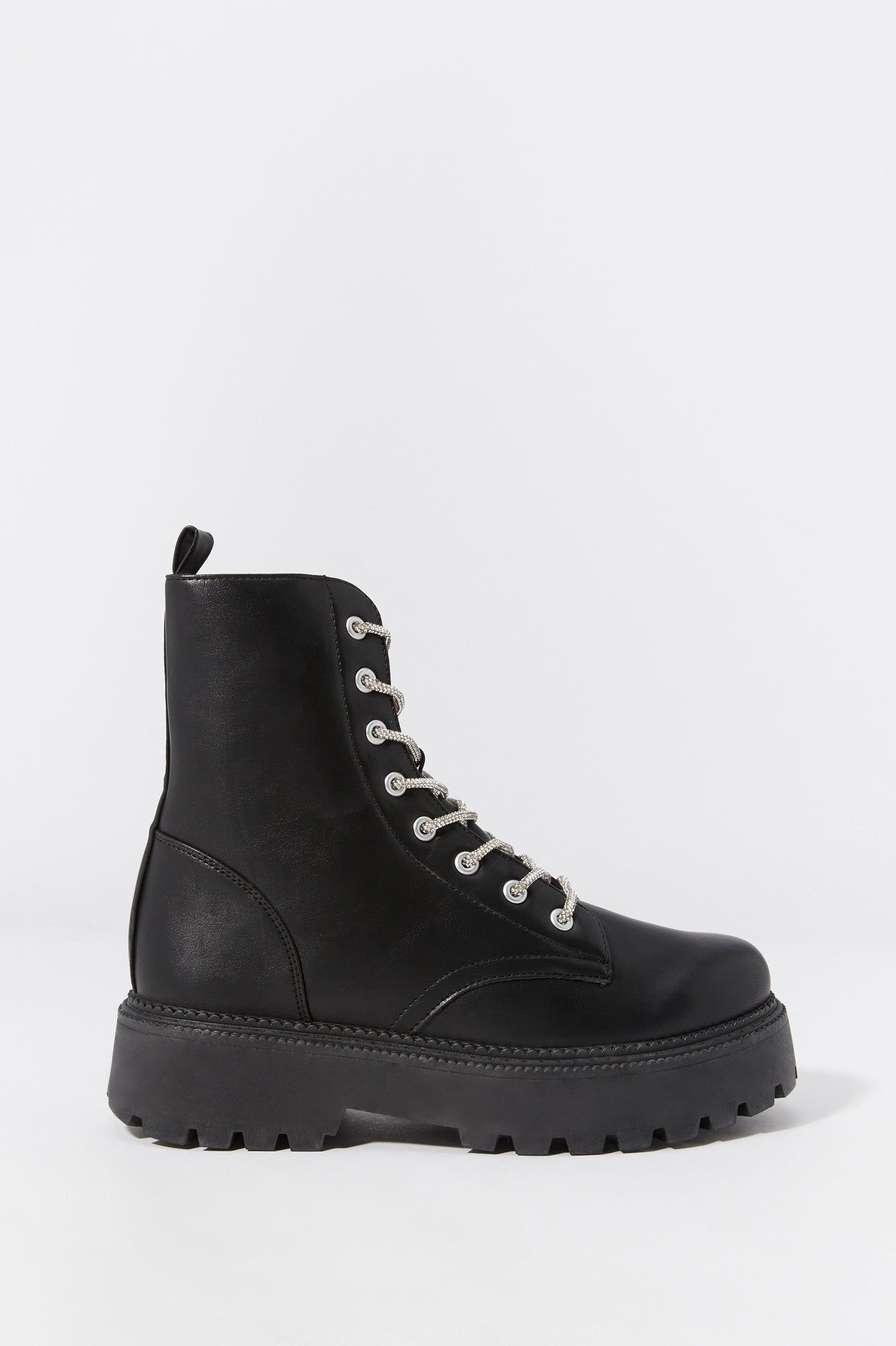 Bottes lacées en similicuir sold by Urban Planet