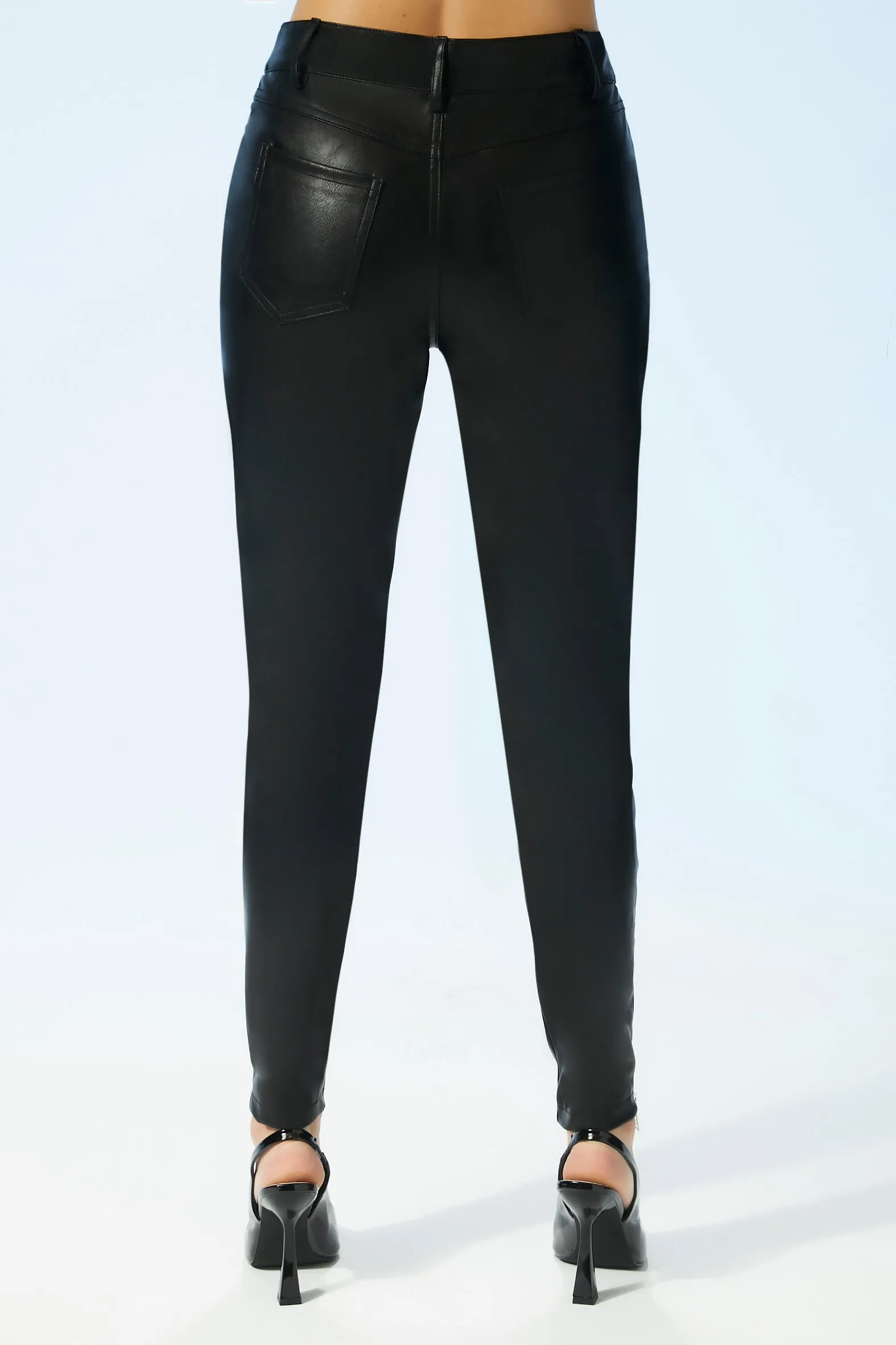 Faux Leather Zipper Pant sold by Urban Planet product image thumbnail 3