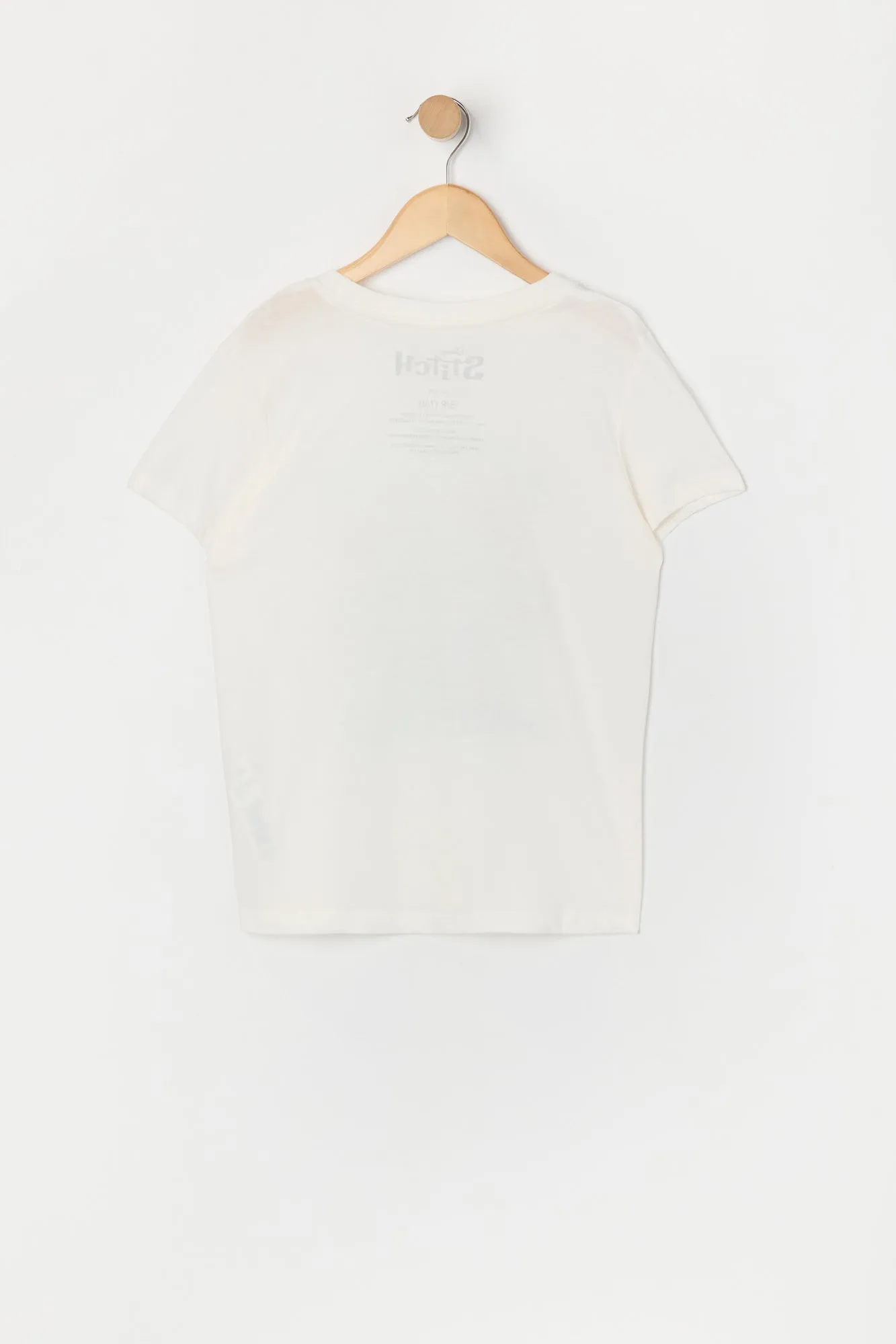 T-shirt à imprimé Stitch Good Vibes pour fille sold by Urban Planet product image thumbnail 2