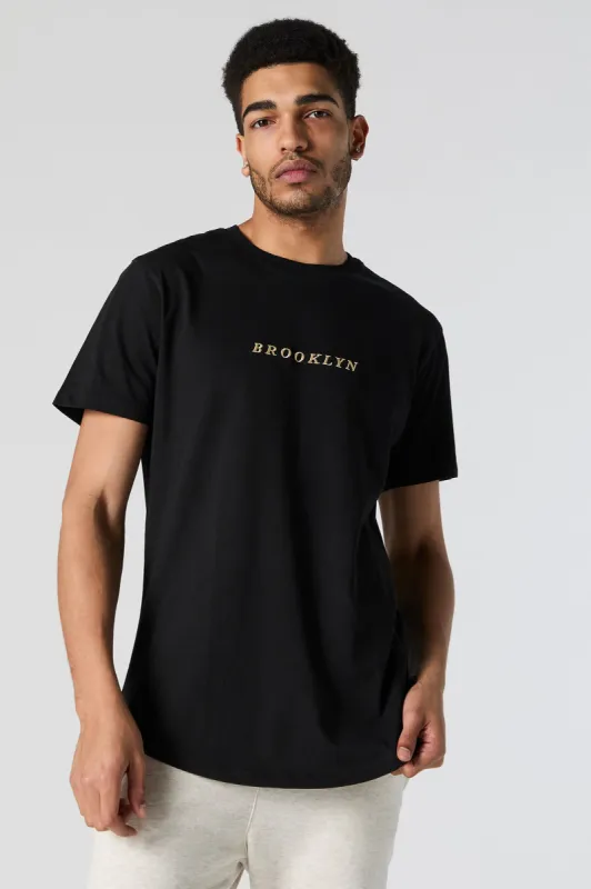 Brooklyn Embroidered T-Shirt sold by Urban Planet