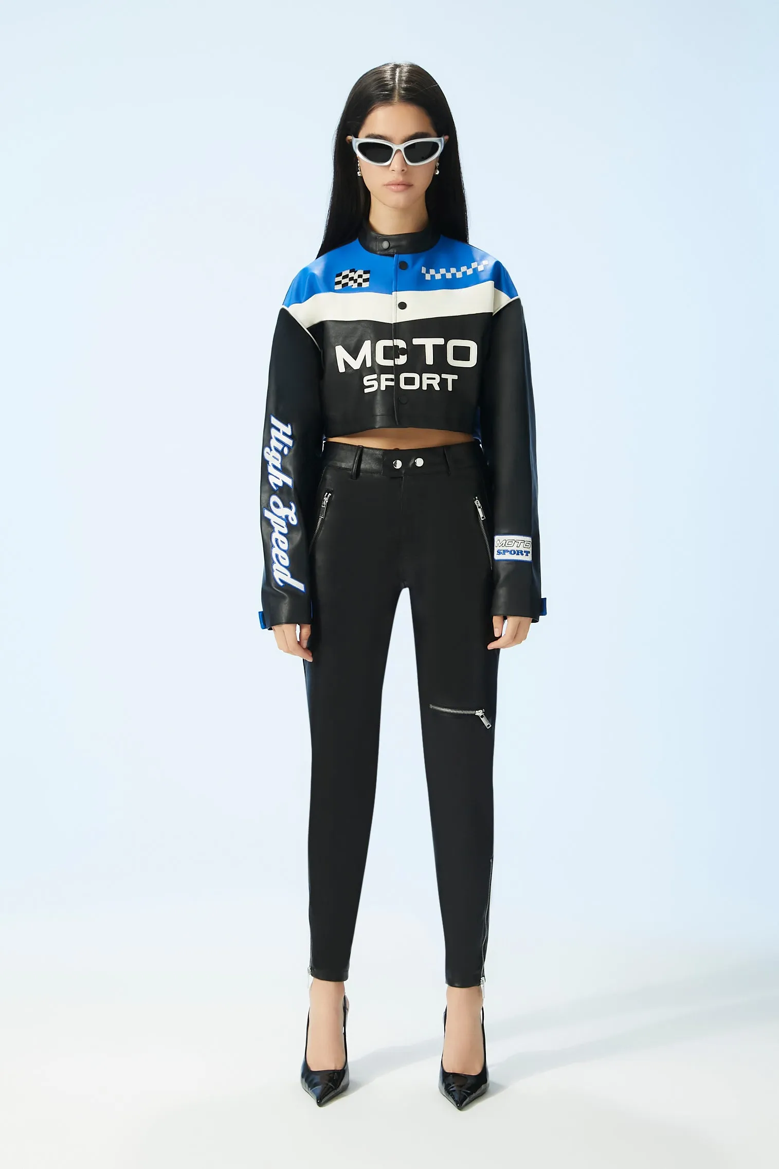 Faux Leather Zipper Pant sold by Urban Planet