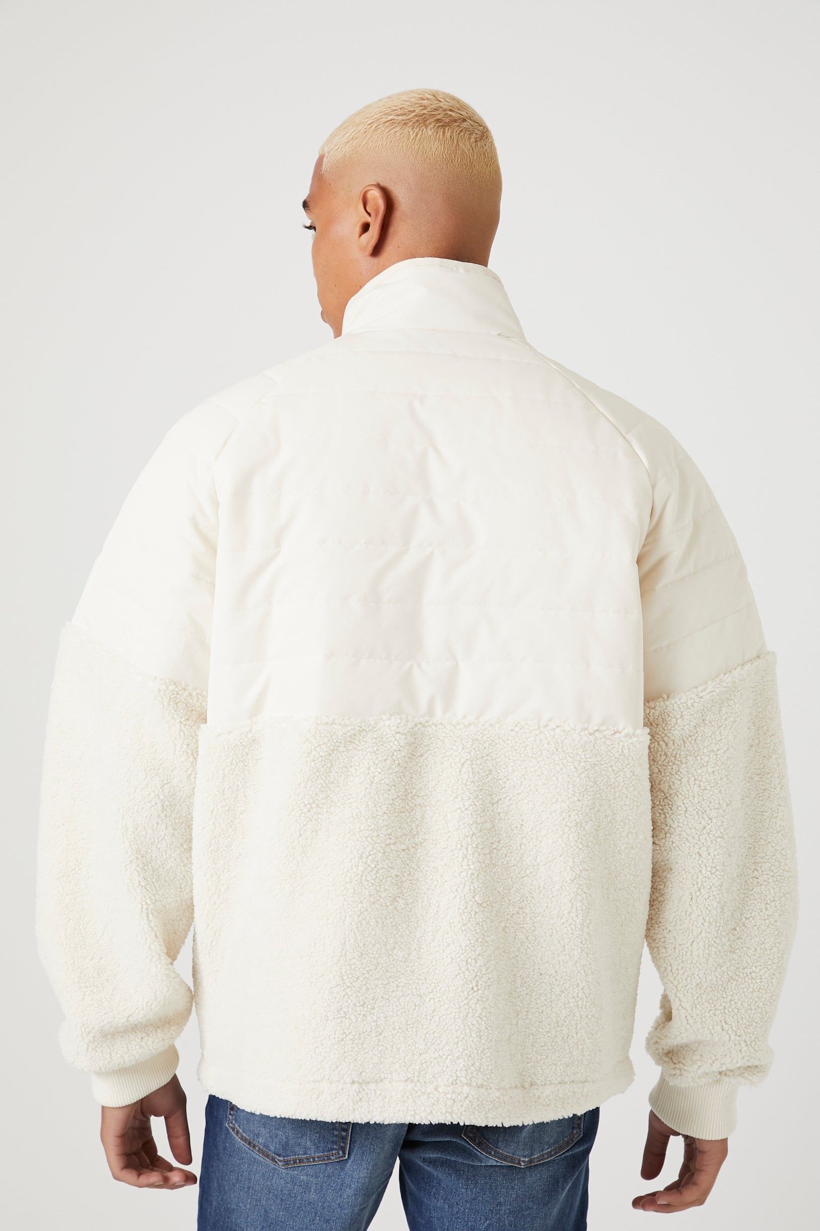 Blouson bouffant en Sherpa avec demi-fermeture à glissière sold by Urban Planet product image thumbnail 3