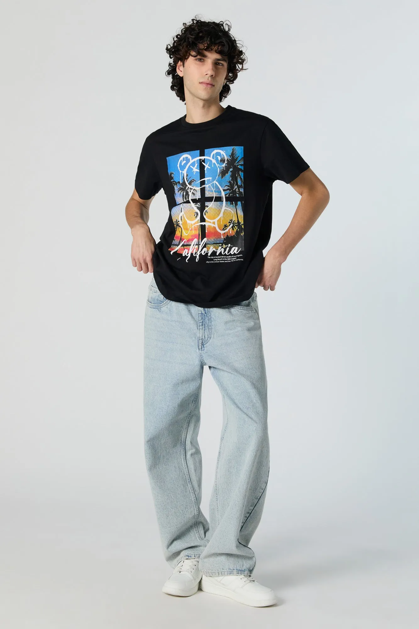 California Teddy Graphic T-Shirt sold by Urban Planet product image thumbnail 3