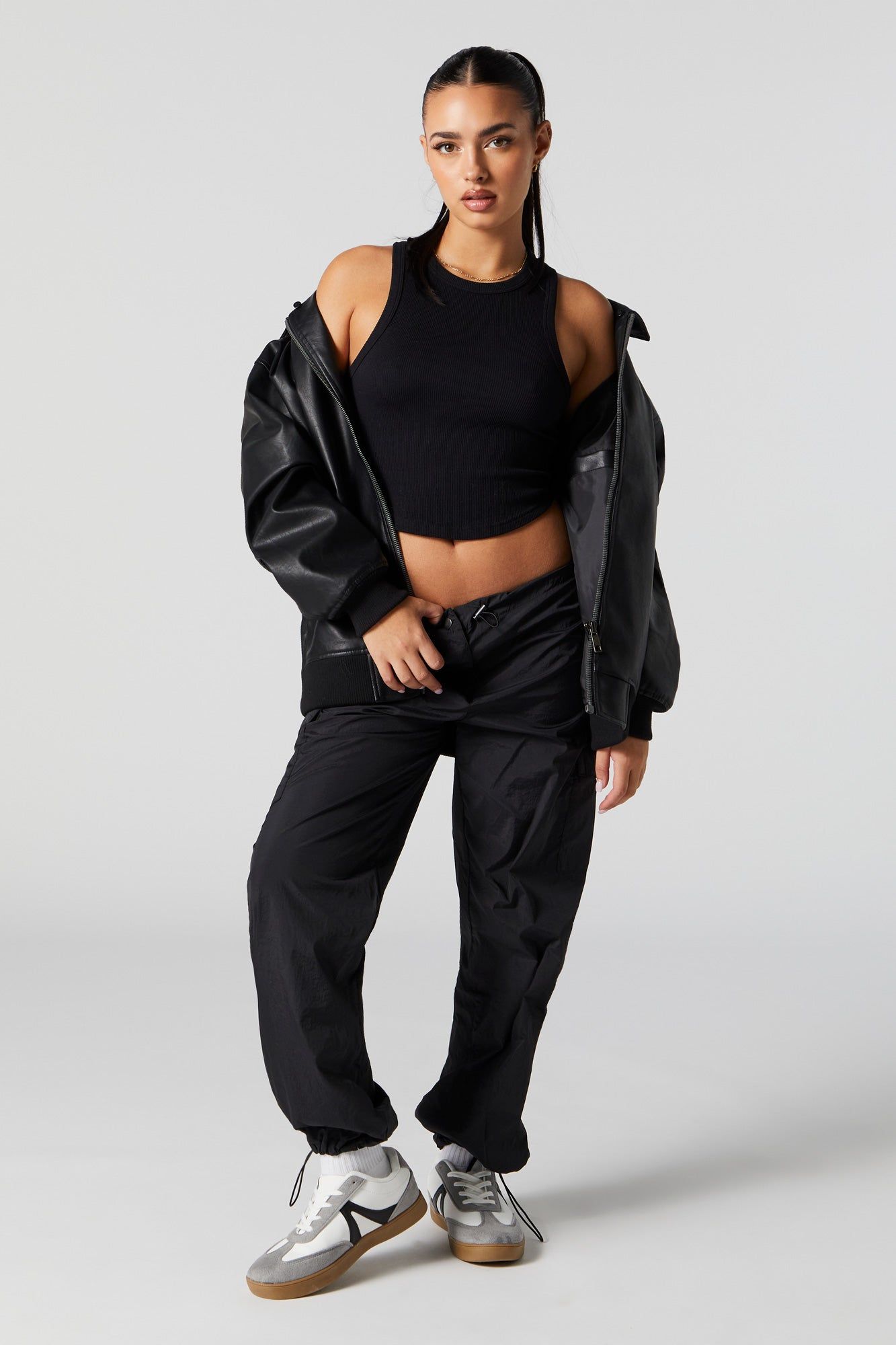 Pantalon cargo parachute en nylon sold by Urban Planet product image thumbnail 4