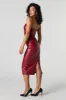 Robe midi moulante sans bretelles en similicuir sold by Urban Planet