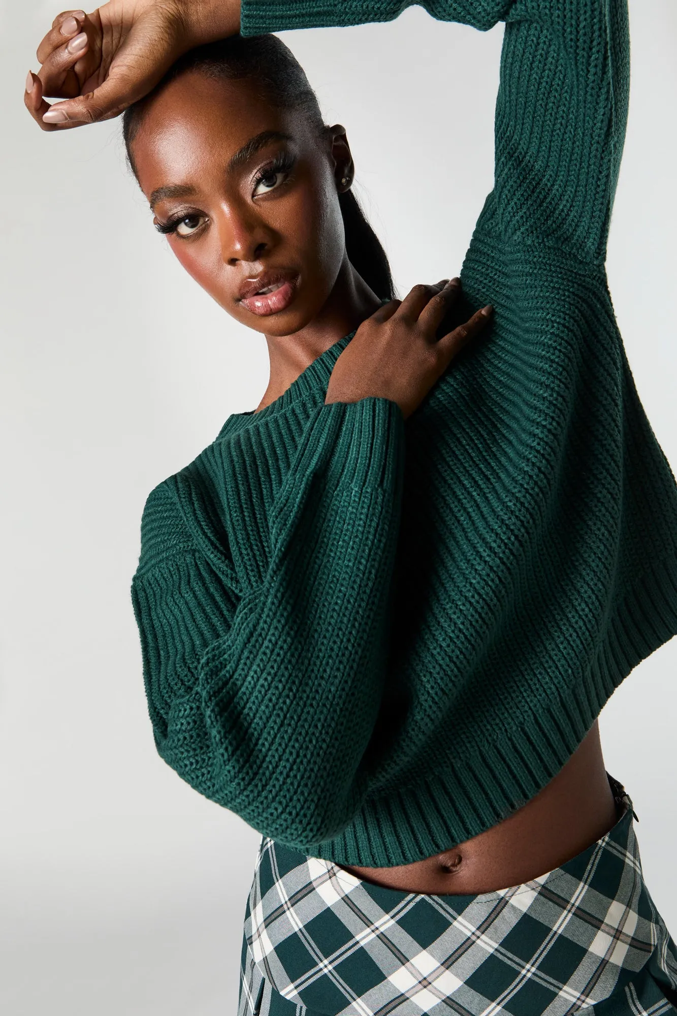 Chandail en tricot épais avec épaules tombantes sold by Urban Planet