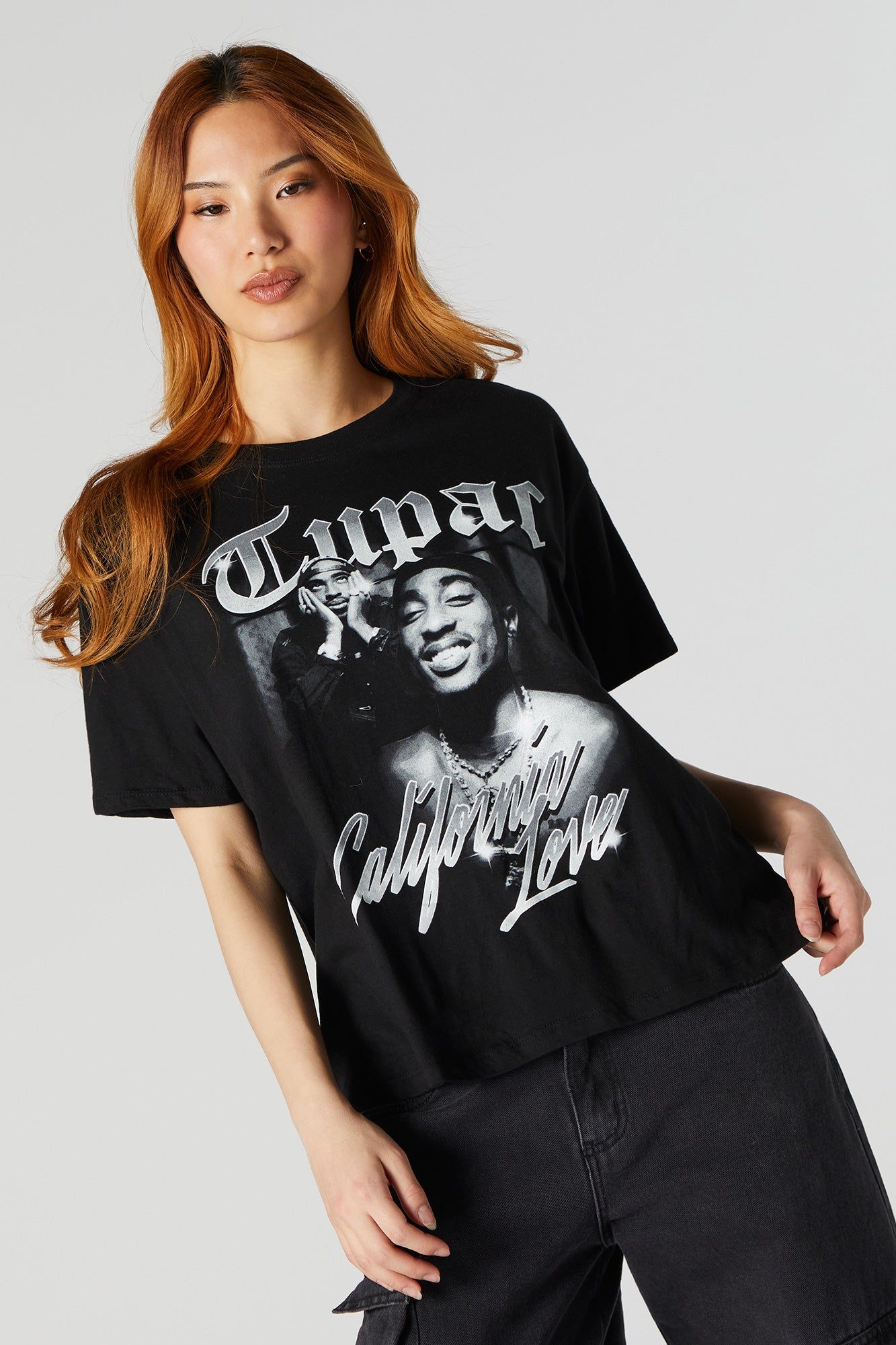 Tupac California Love Graphic Boyfriend T-Shirt sold by Urban Planet product image thumbnail 2