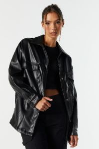 Faux Leather Shacket sold by Urban Planet
