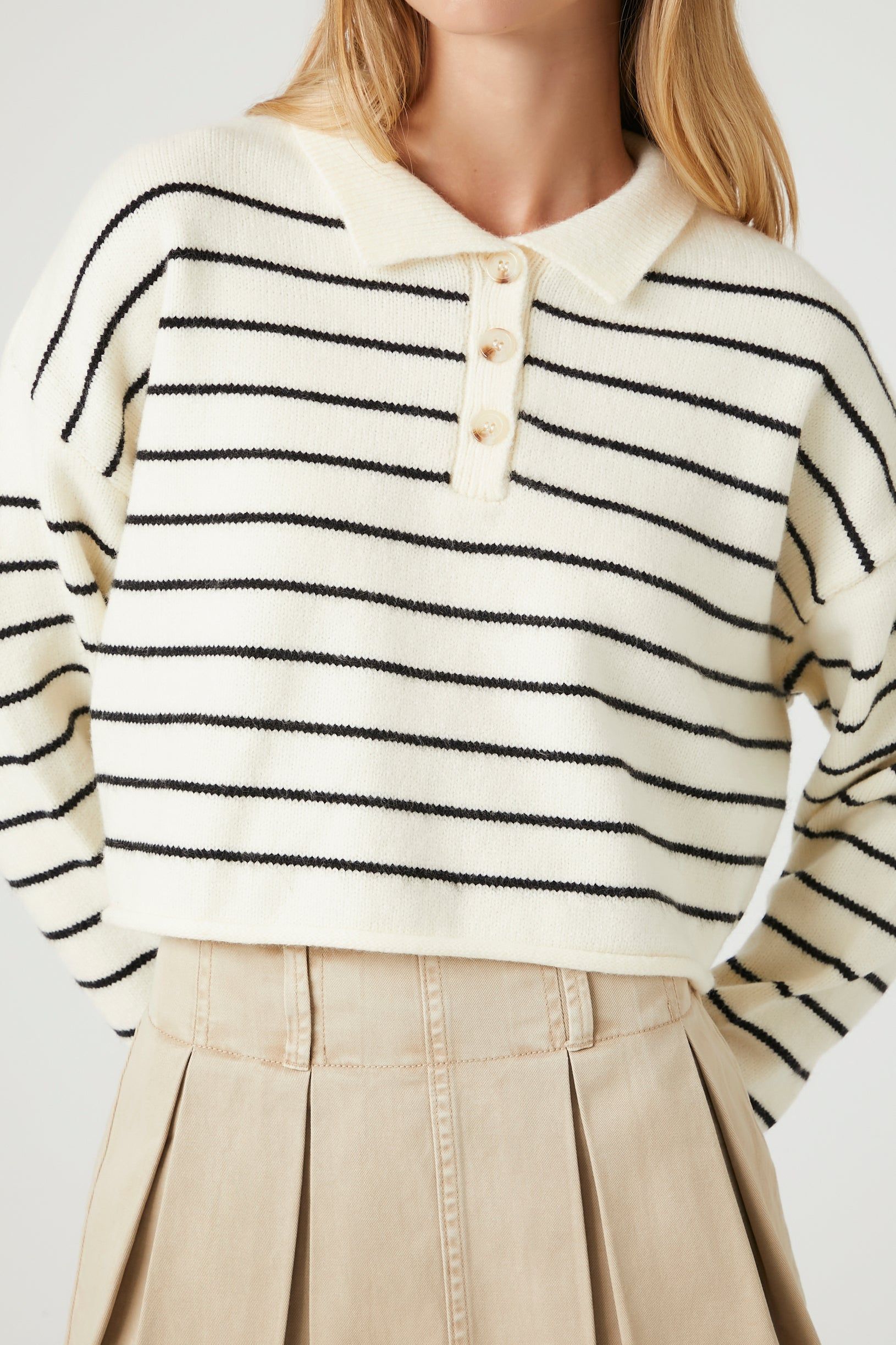 Striped Buttoned Sweater sold by Urban Planet product image thumbnail 5