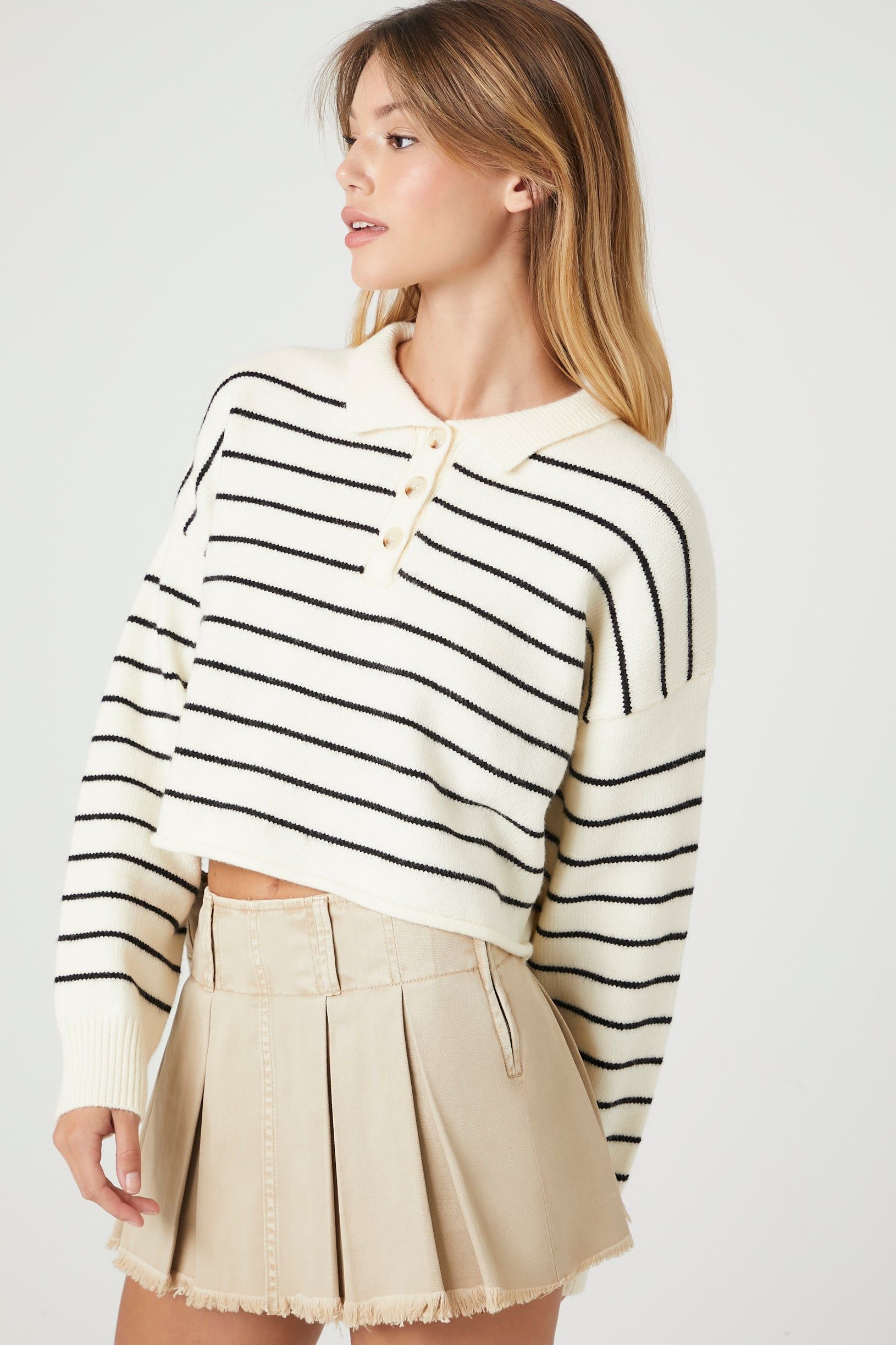 Striped Buttoned Sweater sold by Urban Planet product image thumbnail 2