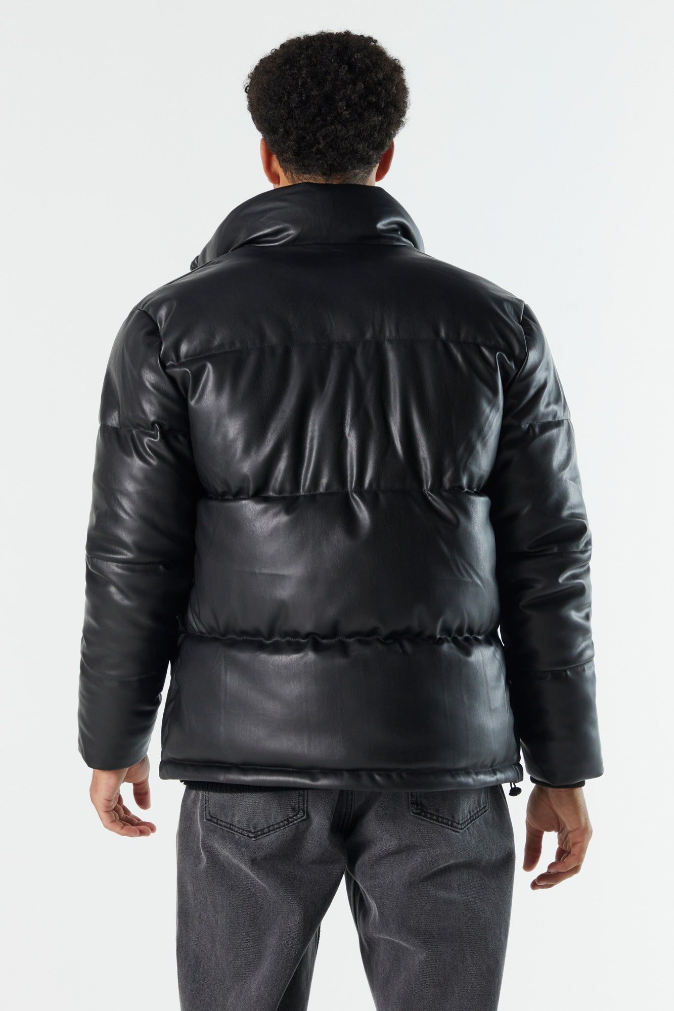 Blouson bouffant à capuchon en similicuir sold by Urban Planet product image thumbnail 4
