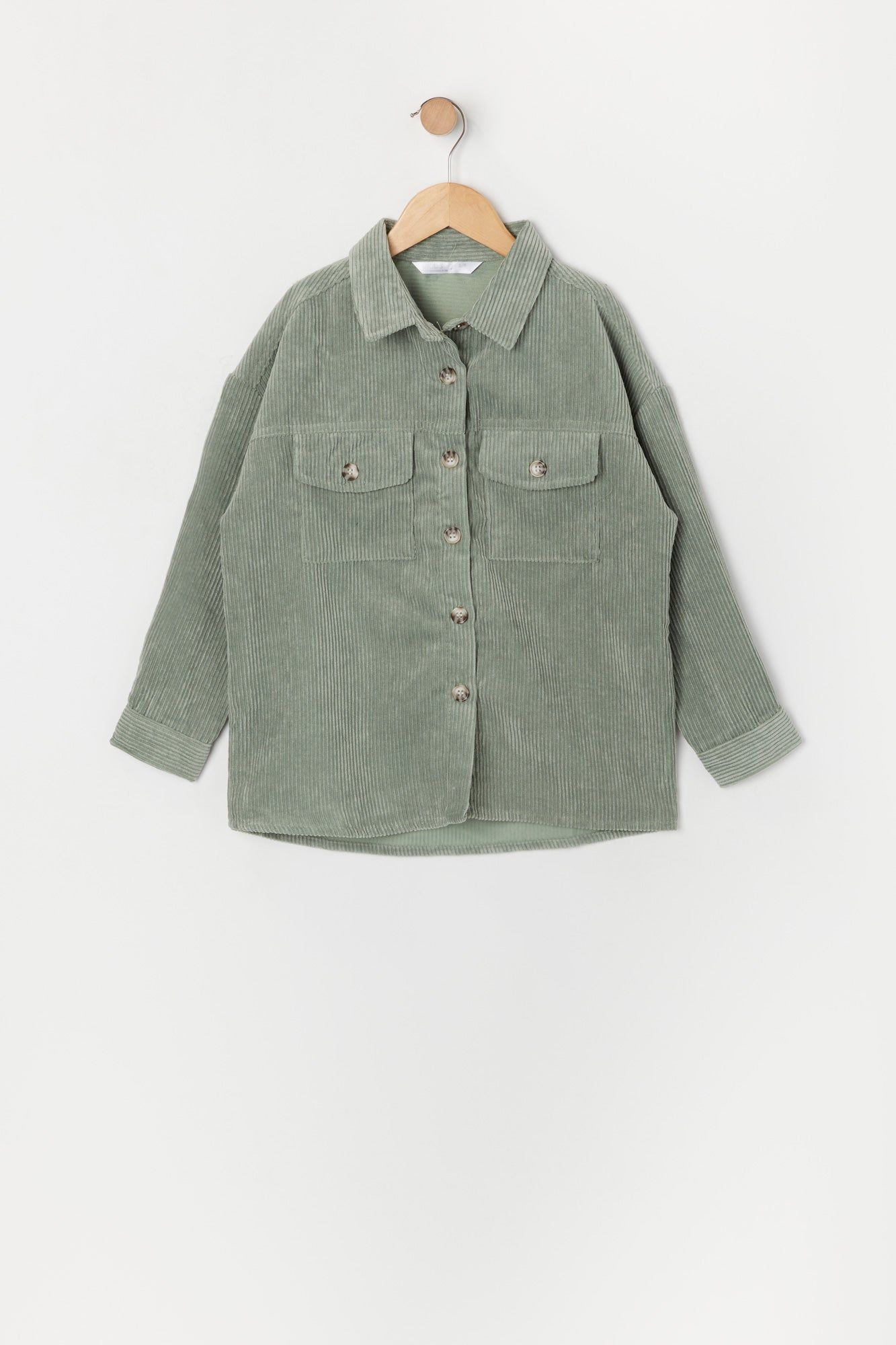 Haut boutonné surdimensionné en velours côtelé pour fille sold by Urban Planet product image thumbnail 5