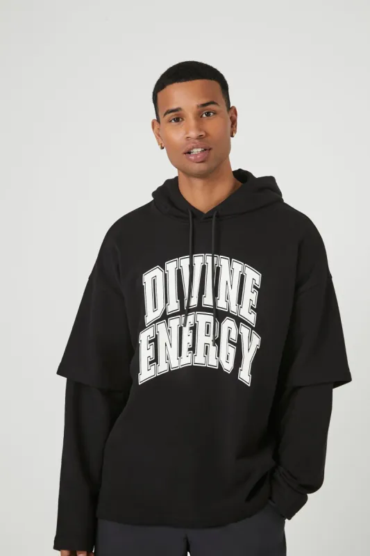 Haut à capuchon à imprimé Divine Energy sold by Urban Planet