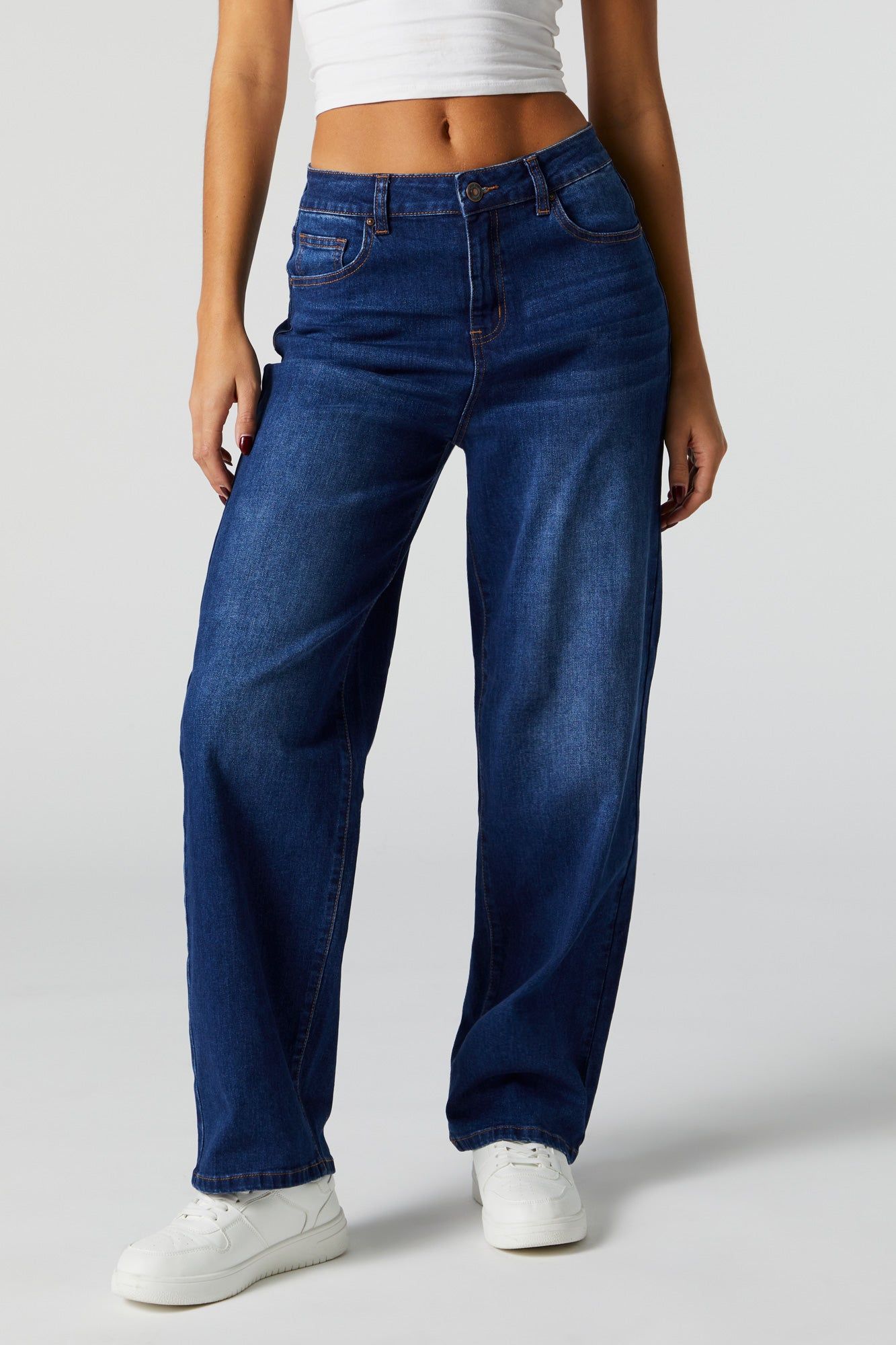Dark Wash Wide Leg Jean sold by Urban Planet product image thumbnail 2
