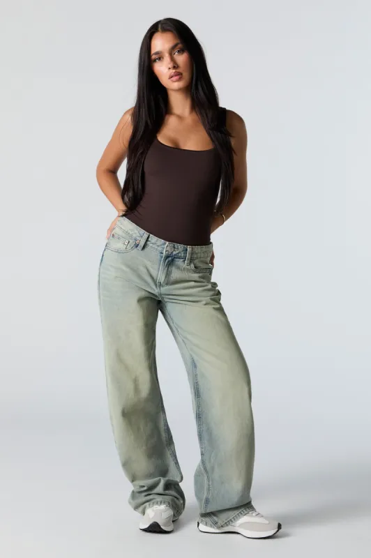 Vintage Medium Wash Low Rise Skater Jean sold by Urban Planet