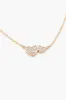 Rhinestone Heart Charm Necklace sold by Urban Planet