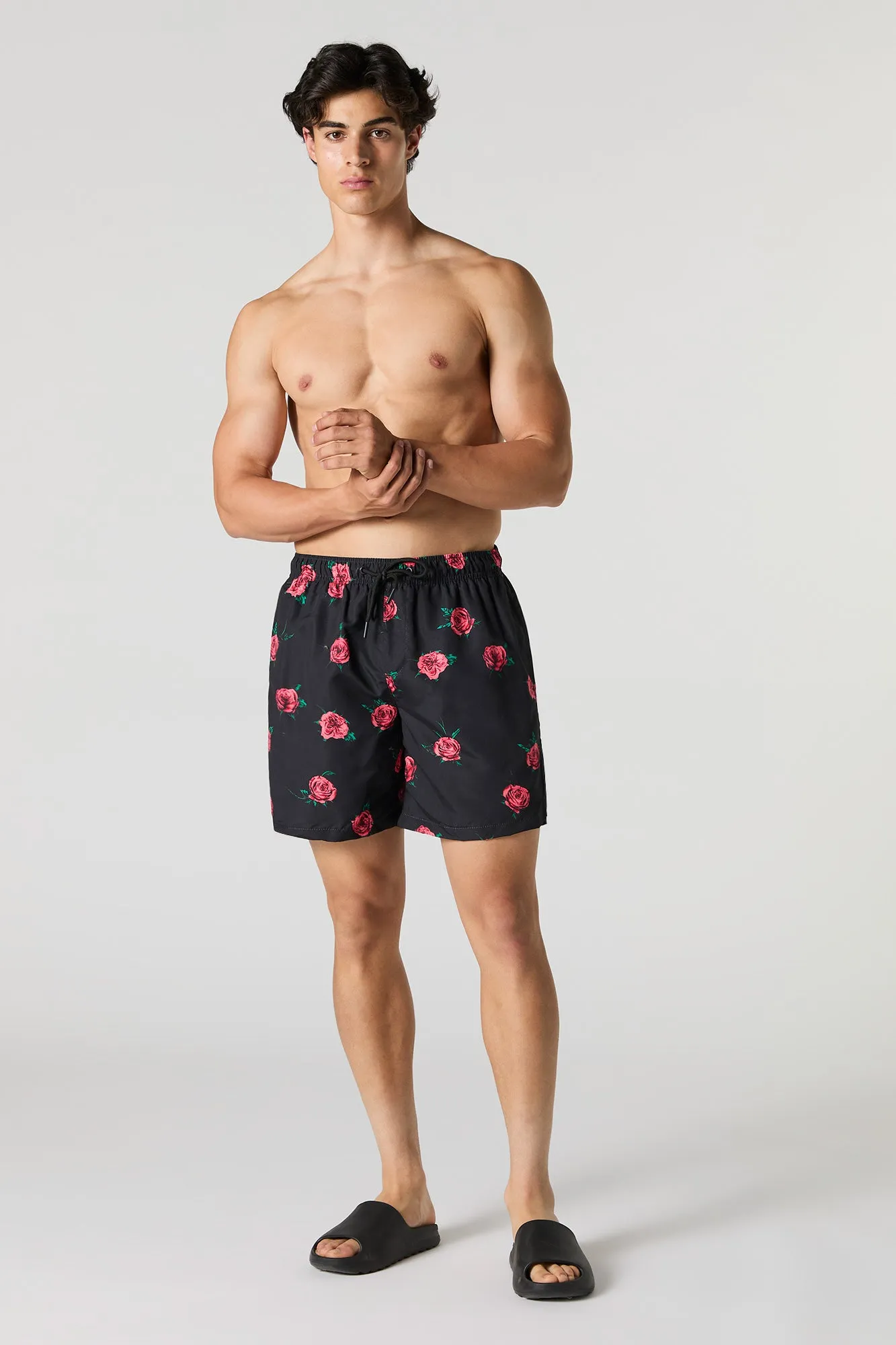 Rose Print Board Short sold by Urban Planet product image thumbnail 3