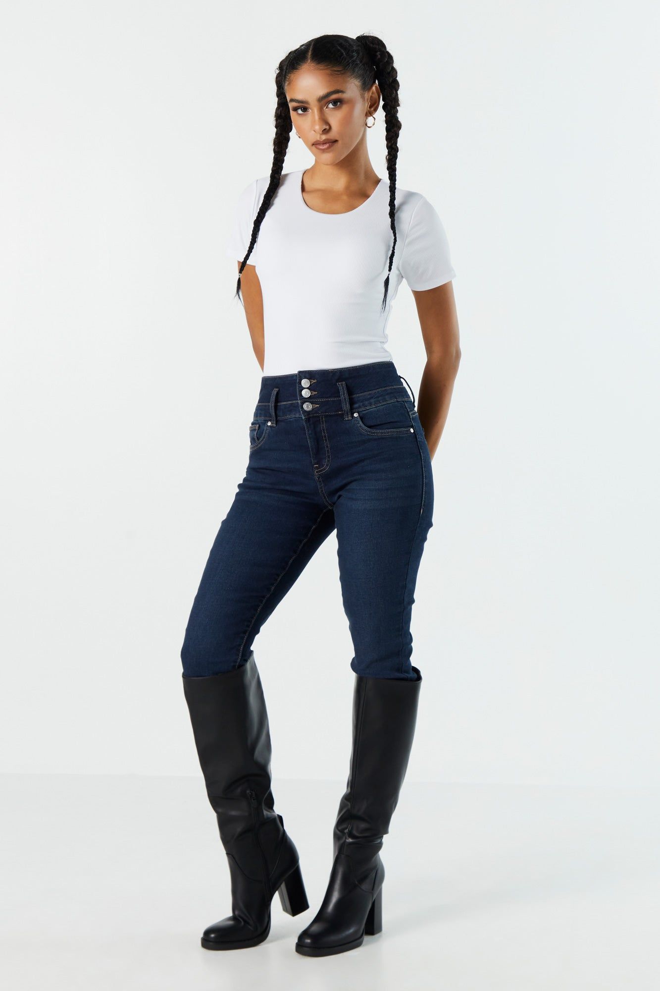 Maillot profilé côtelé à manches courtes sold by Urban Planet product image thumbnail 4