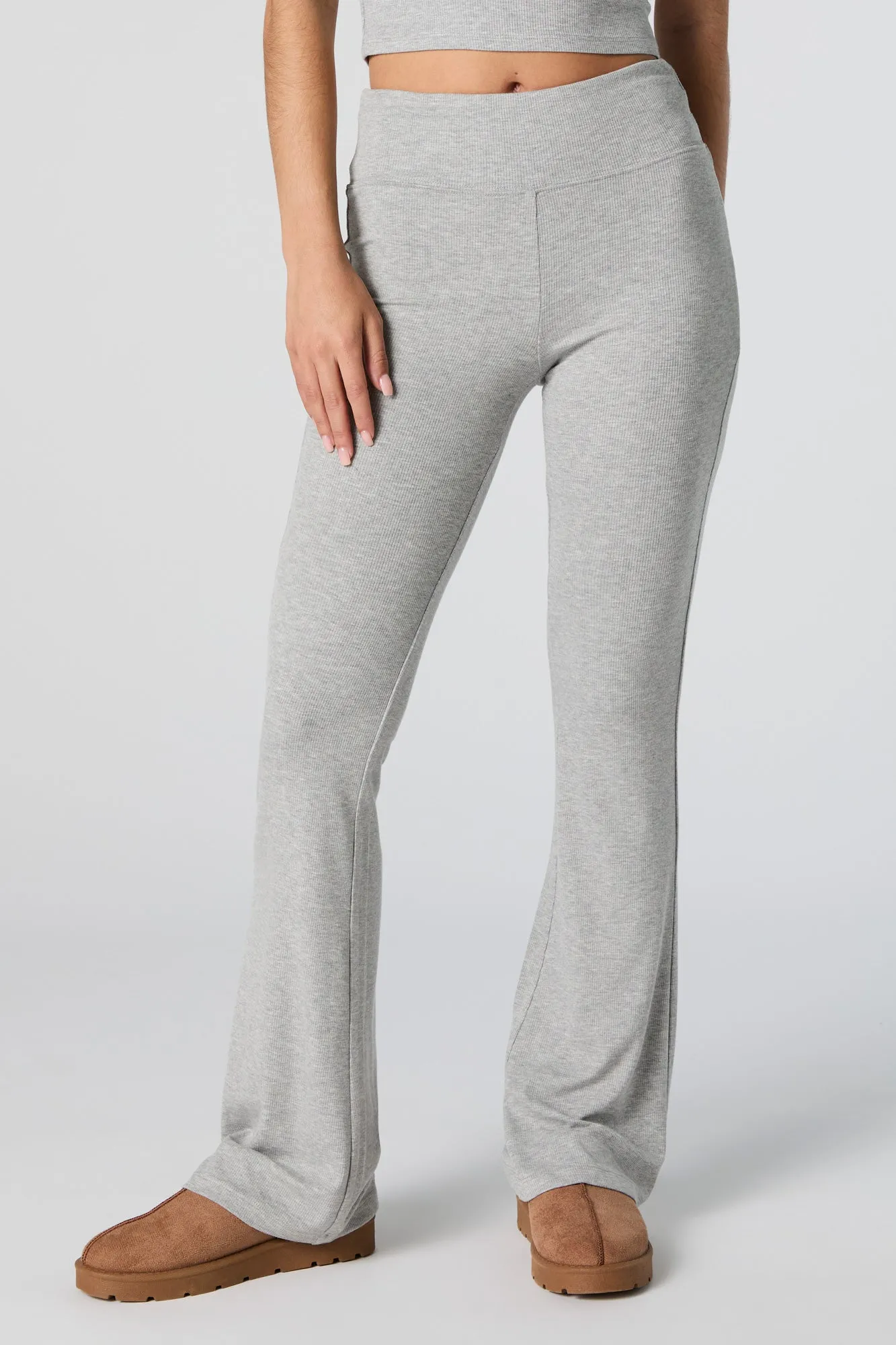 Active Ribbed Flare Pant sold by Urban Planet product image thumbnail 3