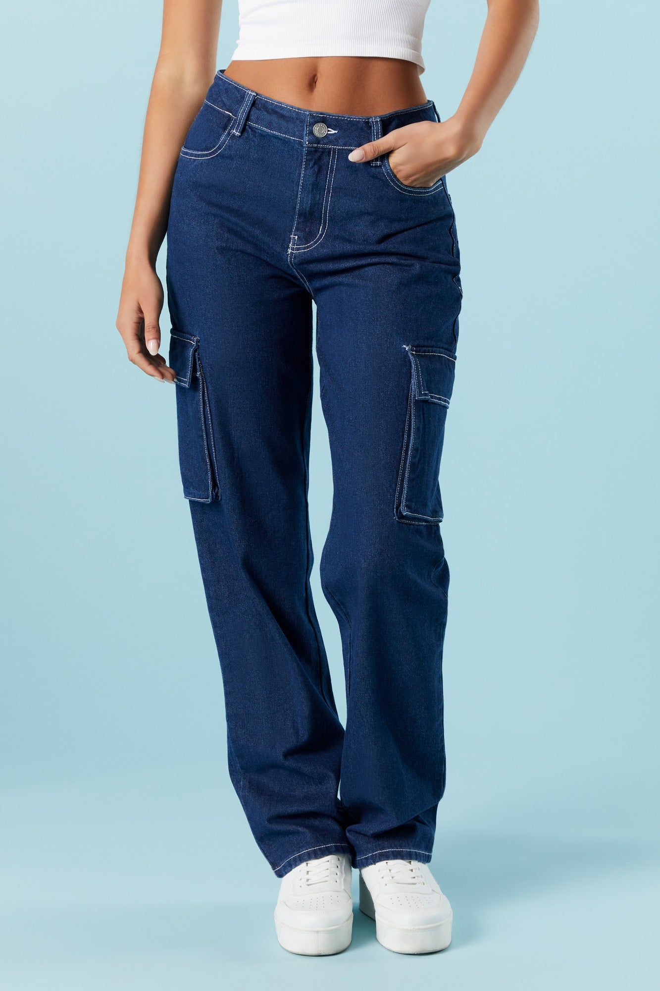 Jean cargo basique sold by Urban Planet product image thumbnail 5