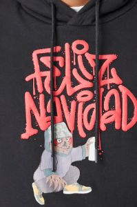 Haut à capuchon à imprimé Feliz Navidad sold by Urban Planet