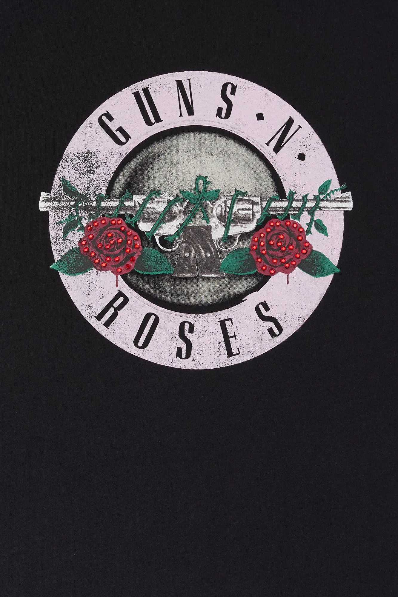 Guns n Roses Rhinestone Graphic Boyfriend T-Shirt sold by Urban Planet product image thumbnail 2