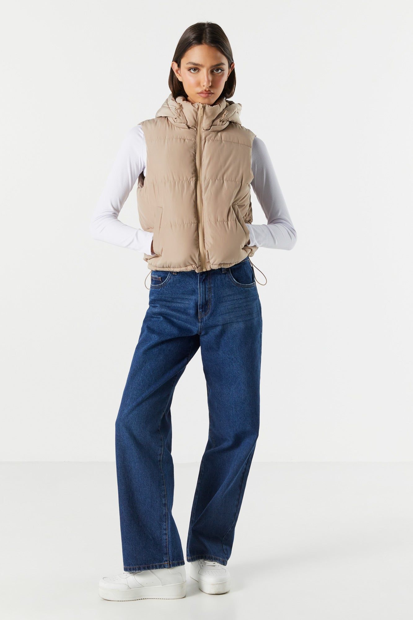 Veste bouffante à capuchon doublée de Sherpa sold by Urban Planet product image thumbnail 3