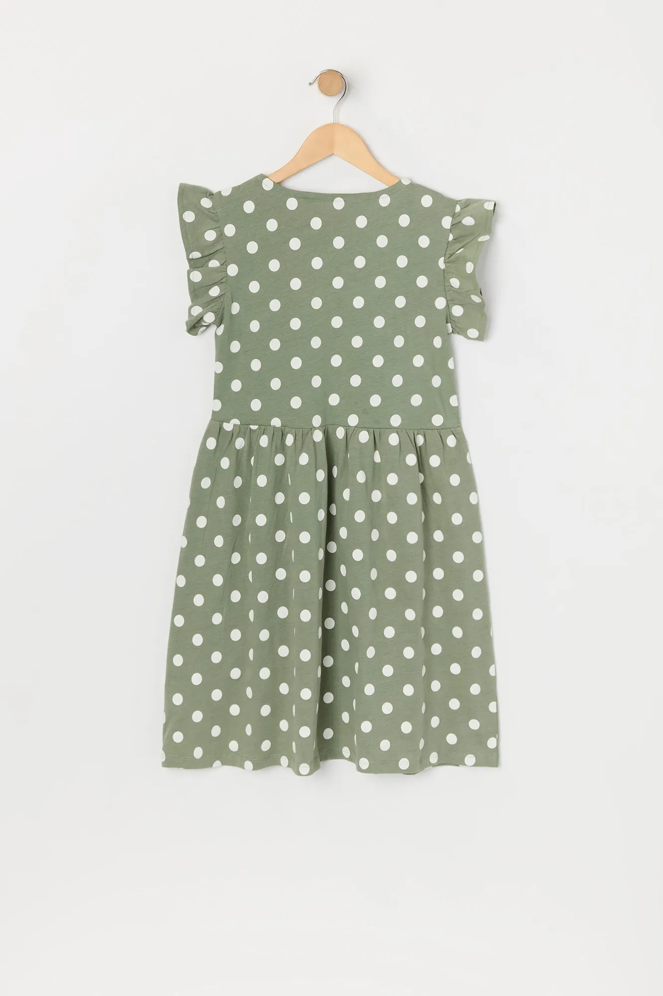 Girls Polka Dot Flutter Sleeve Dress sold by Urban Planet product image thumbnail 2