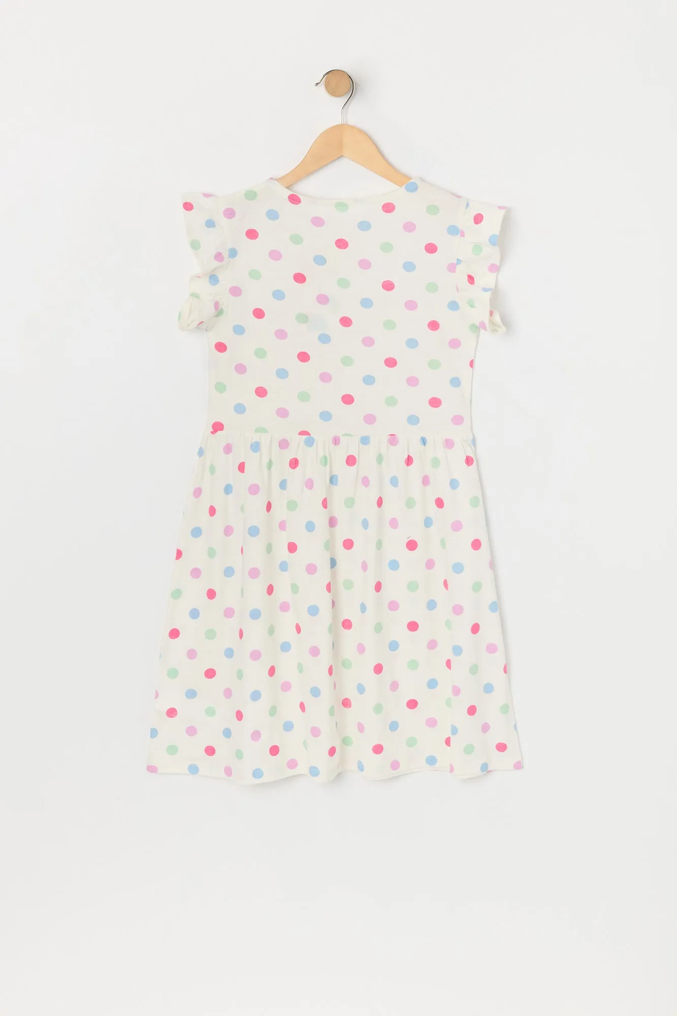 Girls Polka Dot Flutter Sleeve Dress sold by Urban Planet product image thumbnail 4