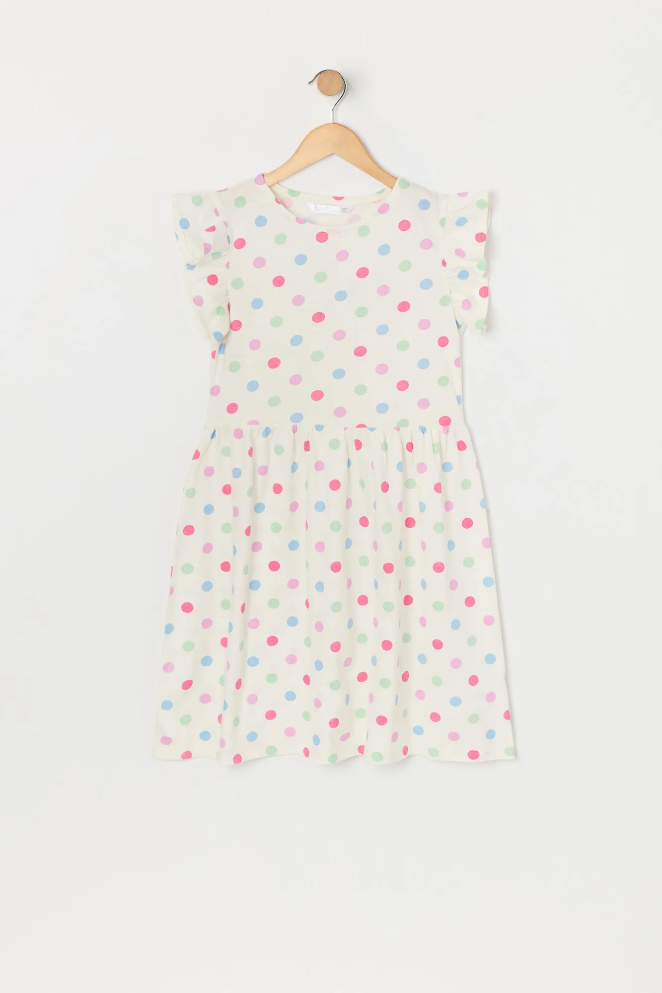 Girls Polka Dot Flutter Sleeve Dress sold by Urban Planet product image thumbnail 3
