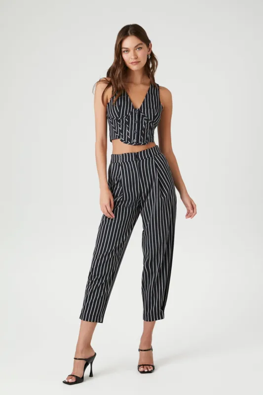 Pinstriped High Rise Trouser sold by Urban Planet
