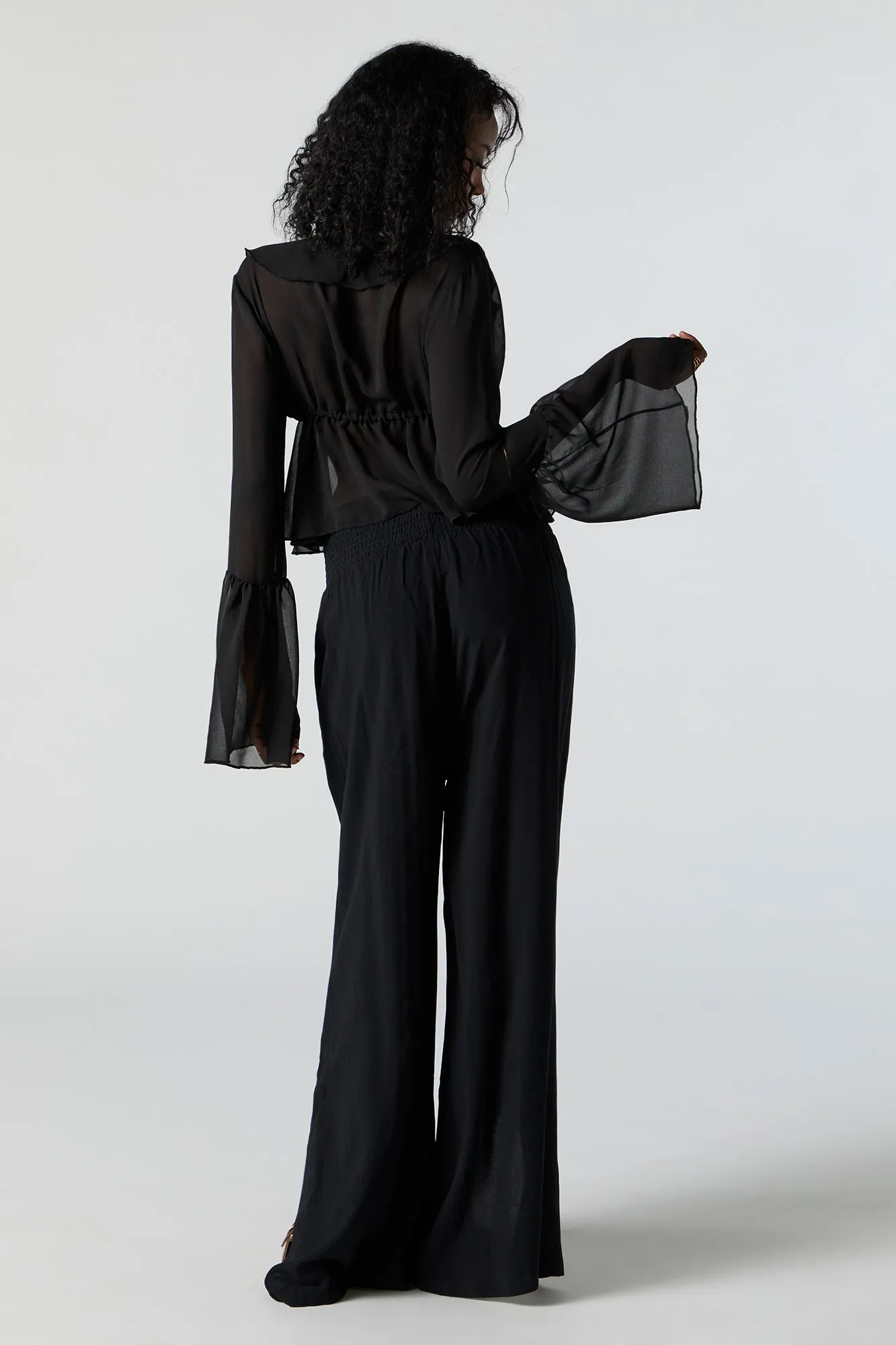 Smocked Palazzo Pant sold by Urban Planet product image thumbnail 3