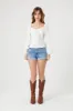 Eyelet Sweetheart Puff Sleeve Top sold by Urban Planet