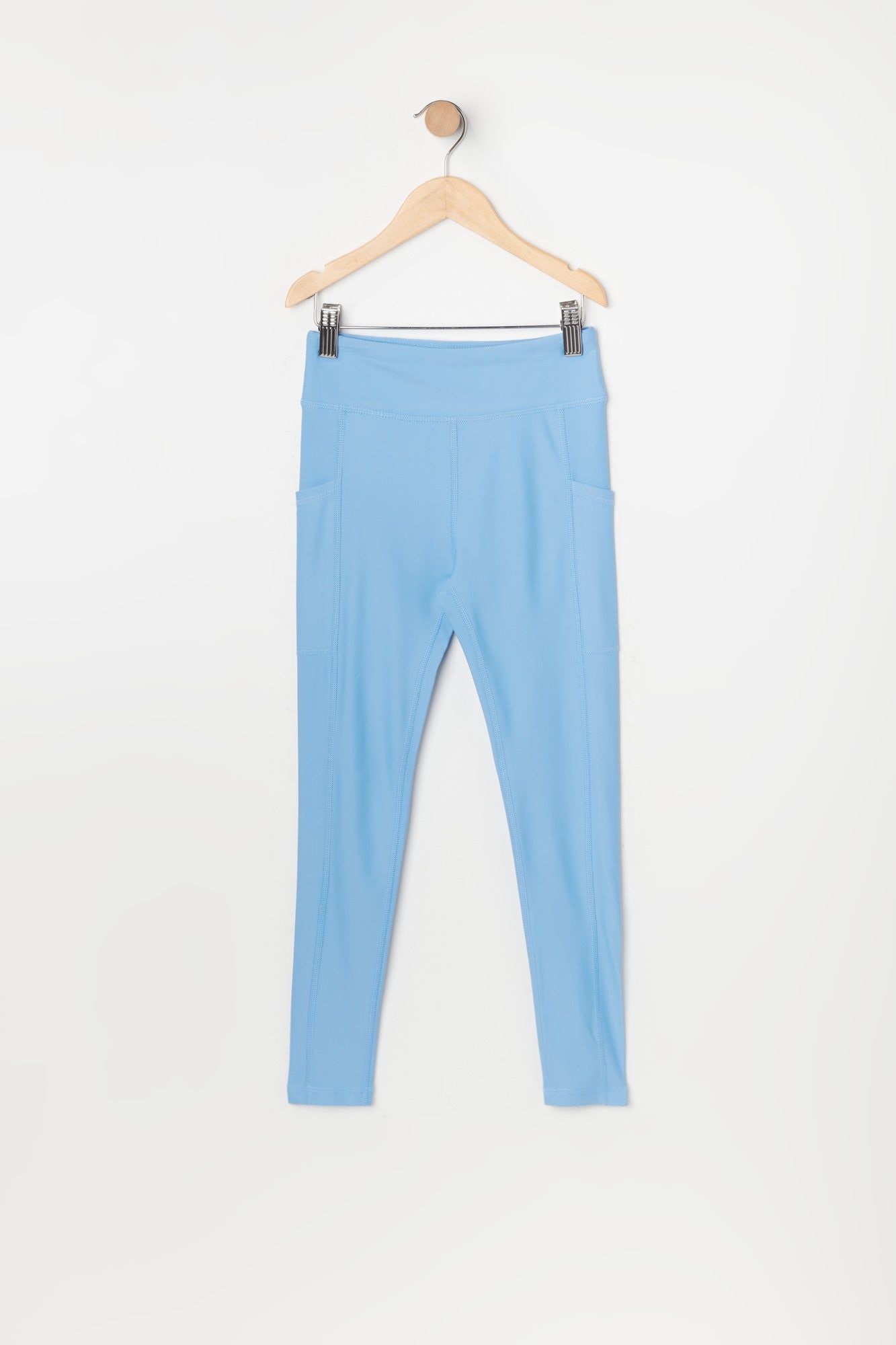 Girls Solid Side Pocket Active Legging sold by Urban Planet product image thumbnail 3