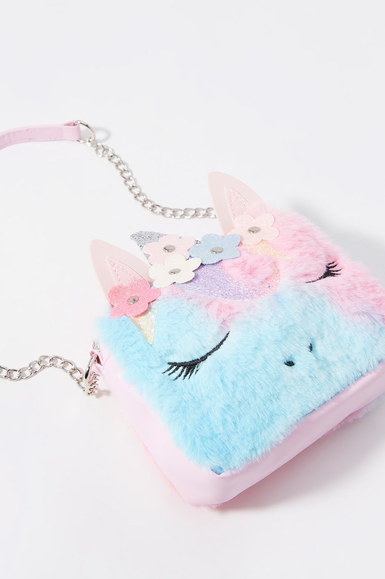 Girls Furry Unicorn Crossbody Purse sold by Urban Planet