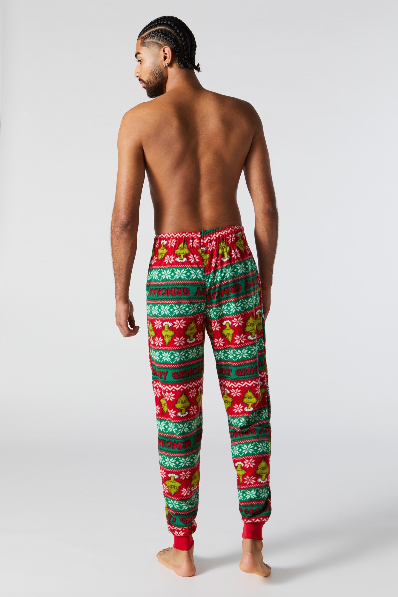 Jogger de pyjama à imprimé The Grinch avec jersey jacquard sold by Urban Planet product image thumbnail 2