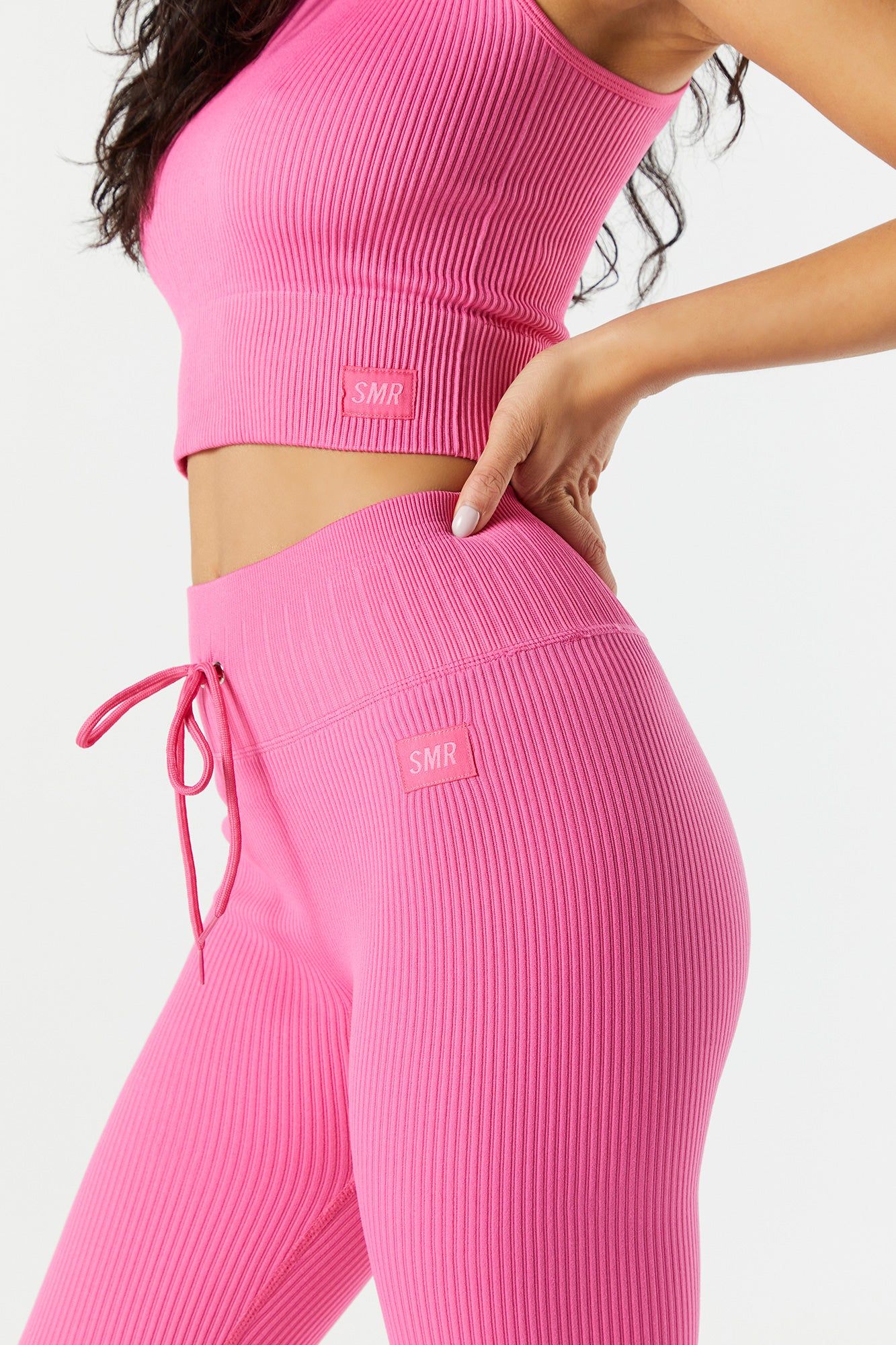 Sommer Ray Seamless Active Ribbed Tie Legging sold by Urban Planet product image thumbnail 4