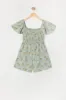 Girls Floral Print Milkmaid Romper sold by Urban Planet