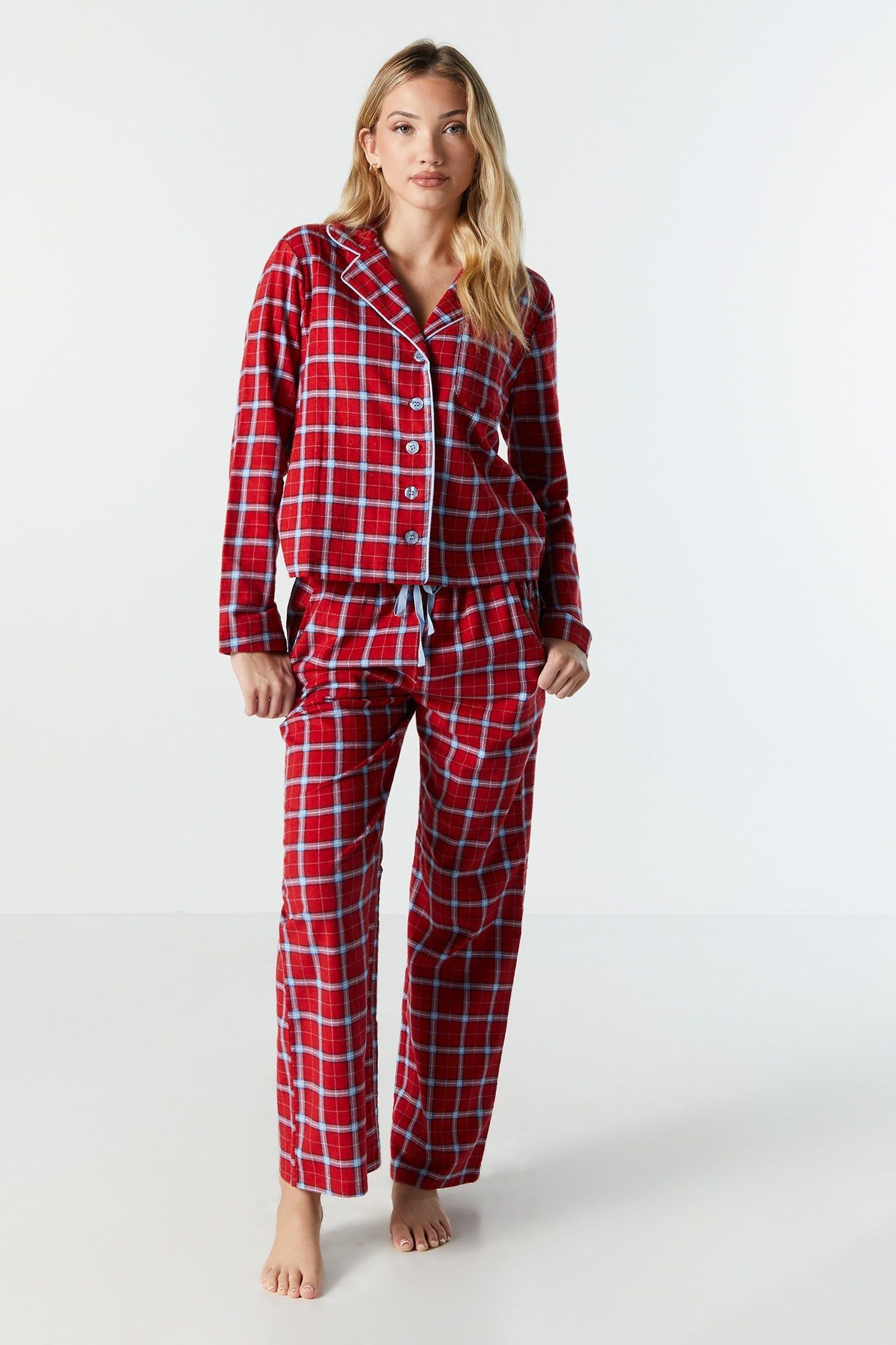 Pyjama deux-pièces en flanelle à imprimé sold by Urban Planet