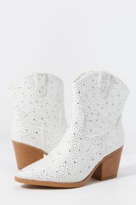White Rhinestone Cowboy Boot sold by Urban Planet