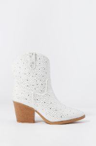 White Rhinestone Cowboy Boot sold by Urban Planet