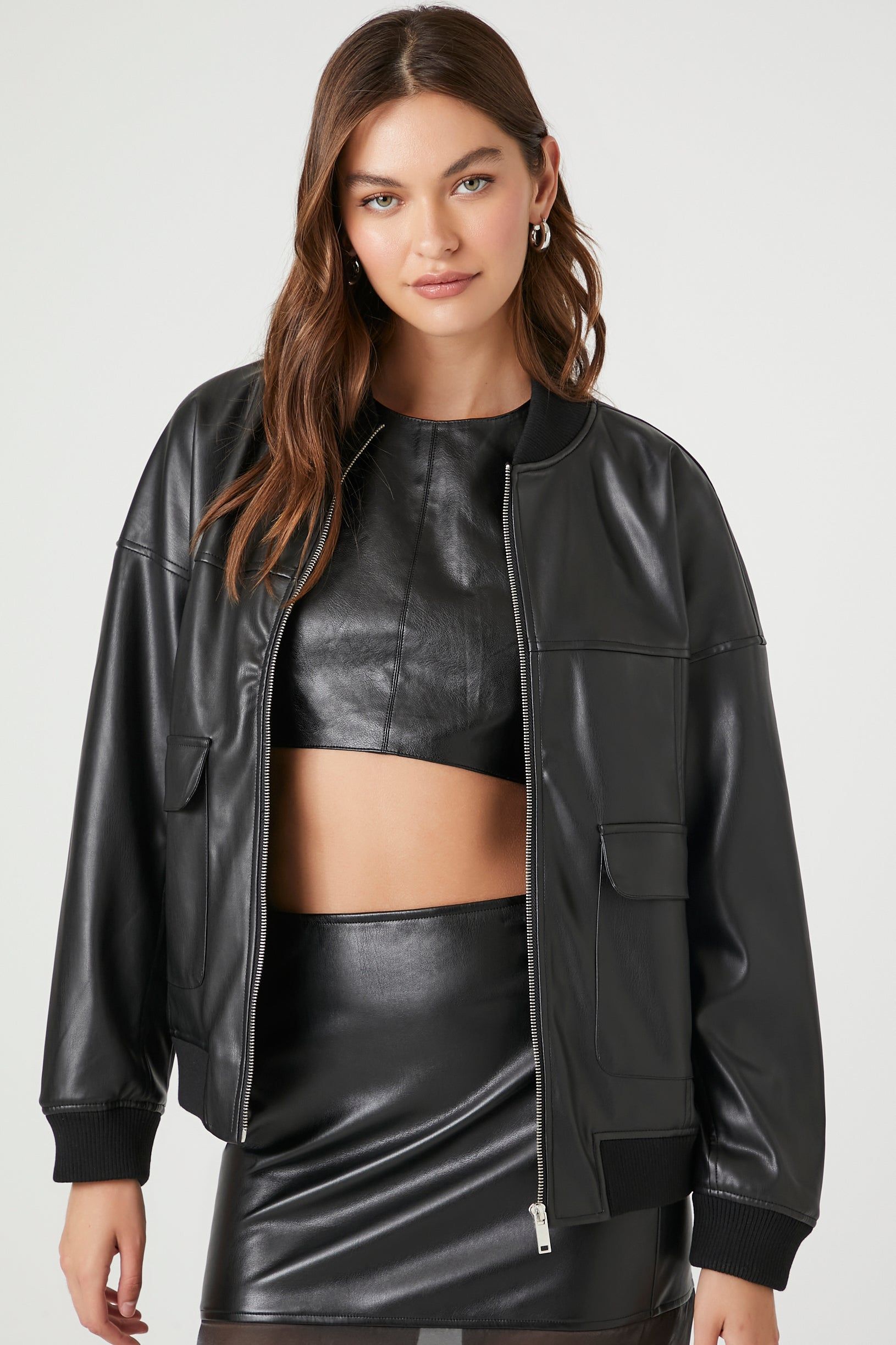 Blouson aviateur en similicuir sold by Urban Planet