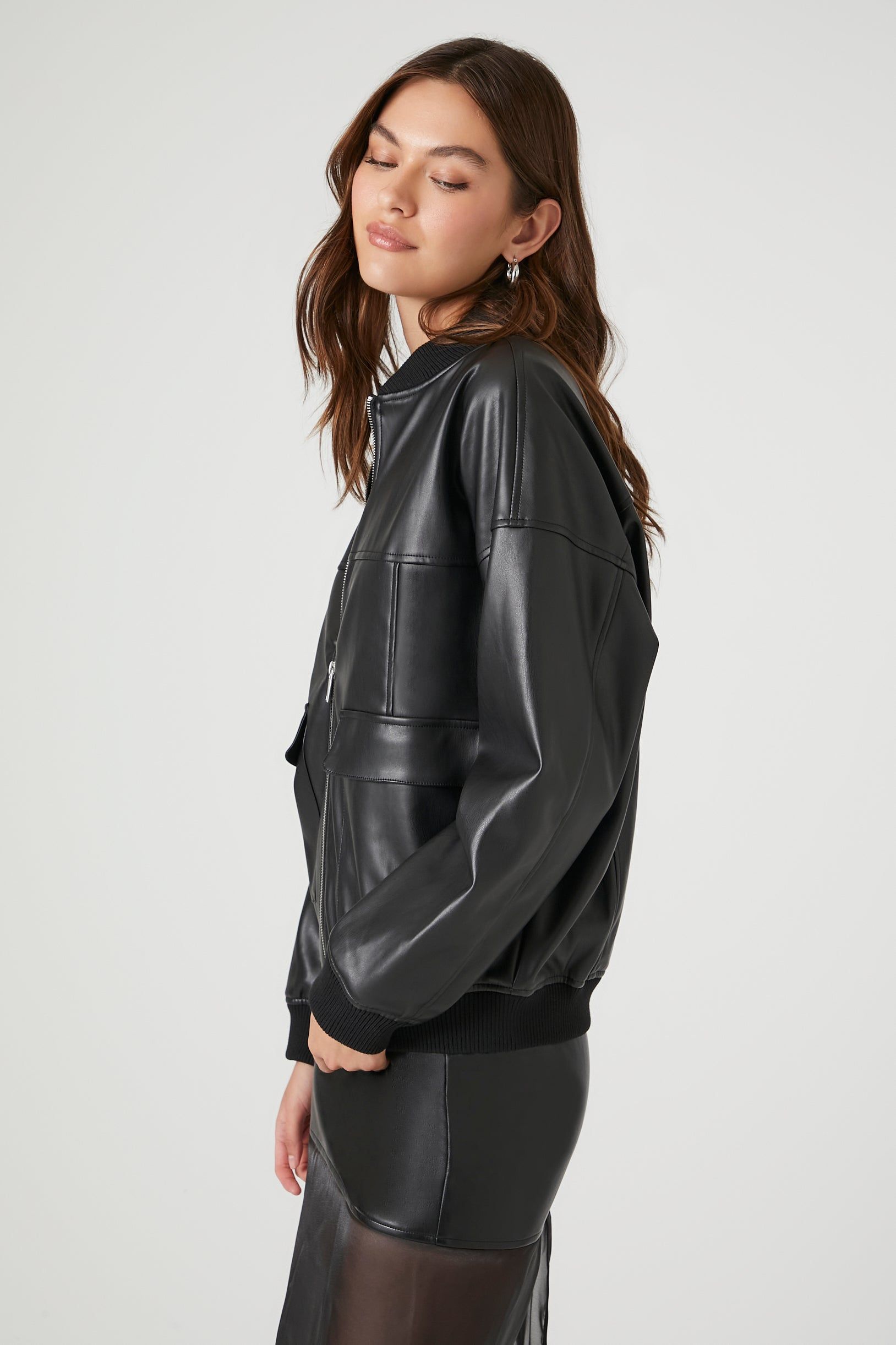 Blouson aviateur en similicuir sold by Urban Planet product image thumbnail 3