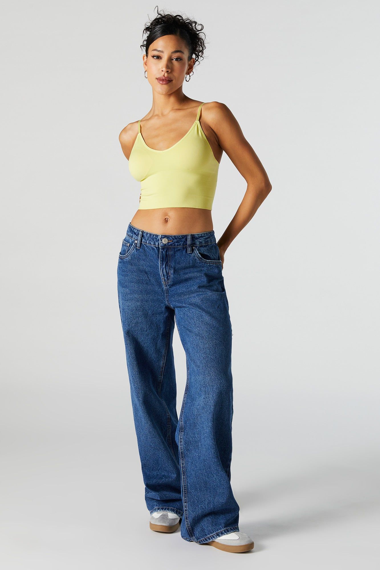 Seamless Padded V-Neck Tank sold by Urban Planet product image thumbnail 3