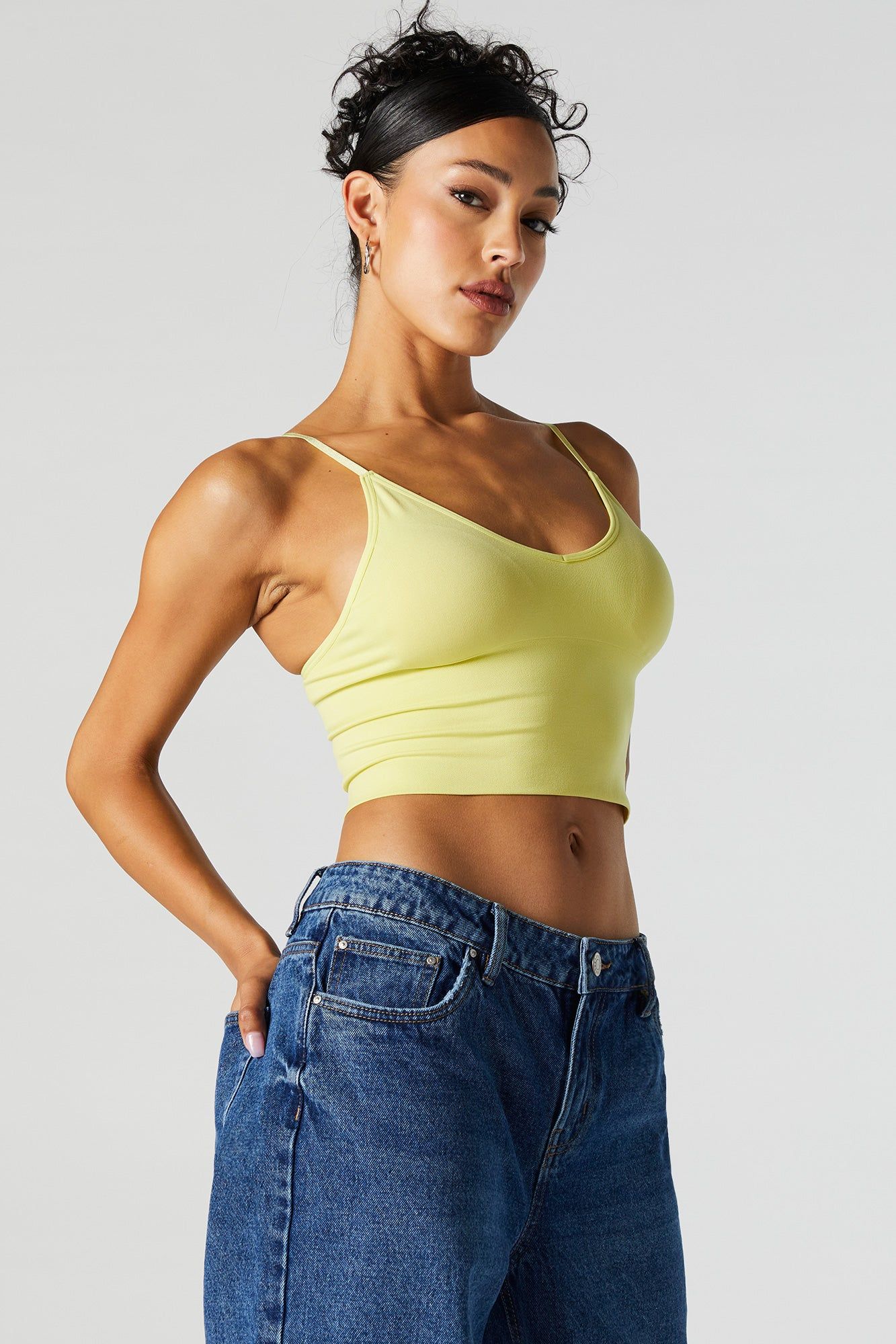 Seamless Padded V-Neck Tank sold by Urban Planet