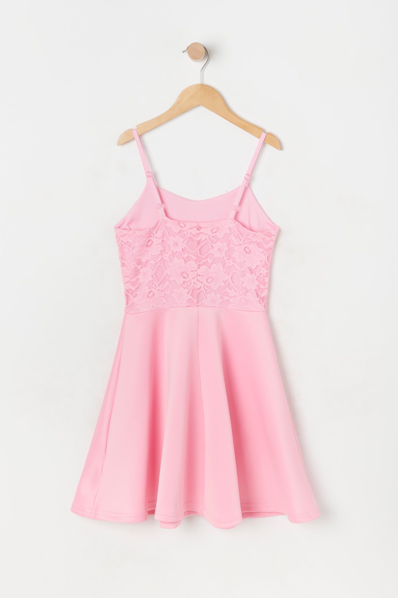 Robe-camisole rose à jupe virevoltante et haut en dentelle pour fille sold by Urban Planet product image thumbnail 2