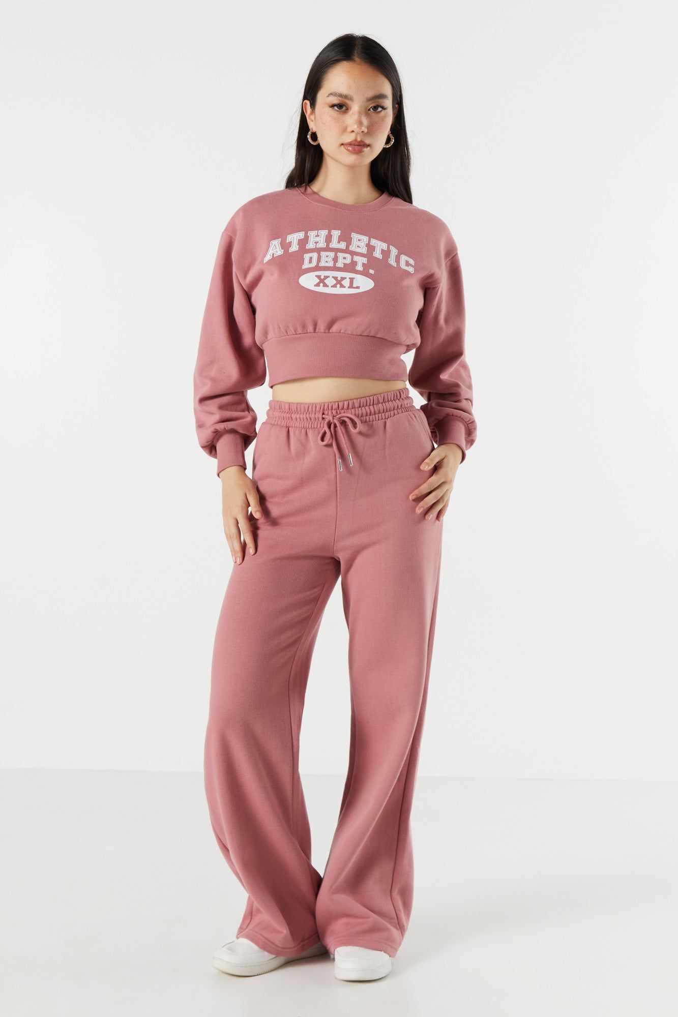 Pantalon à jambe large en molleton sold by Urban Planet product image thumbnail 18