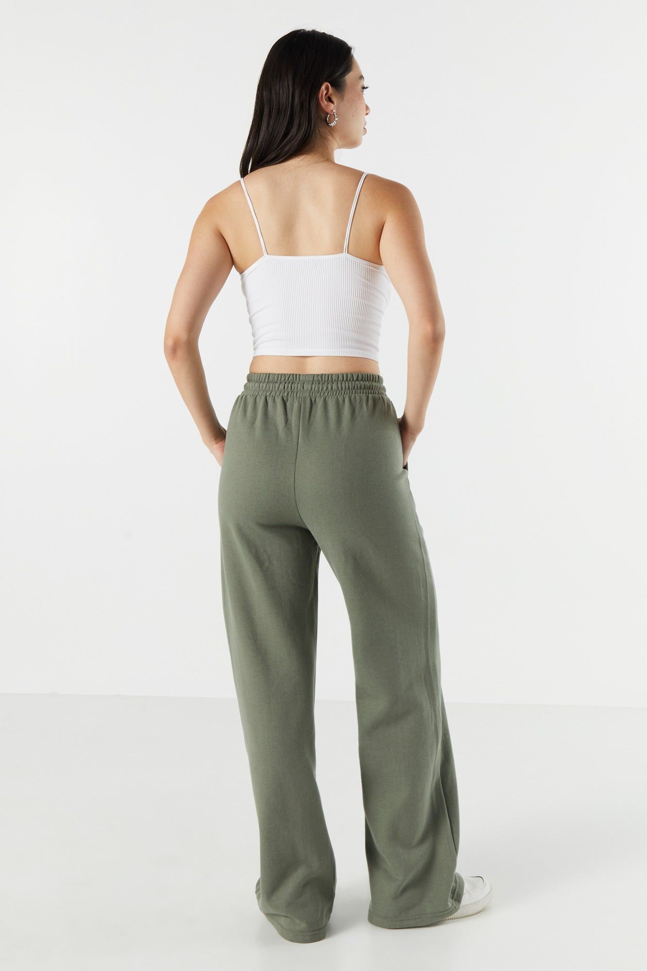 Pantalon à jambe large en molleton sold by Urban Planet product image thumbnail 3